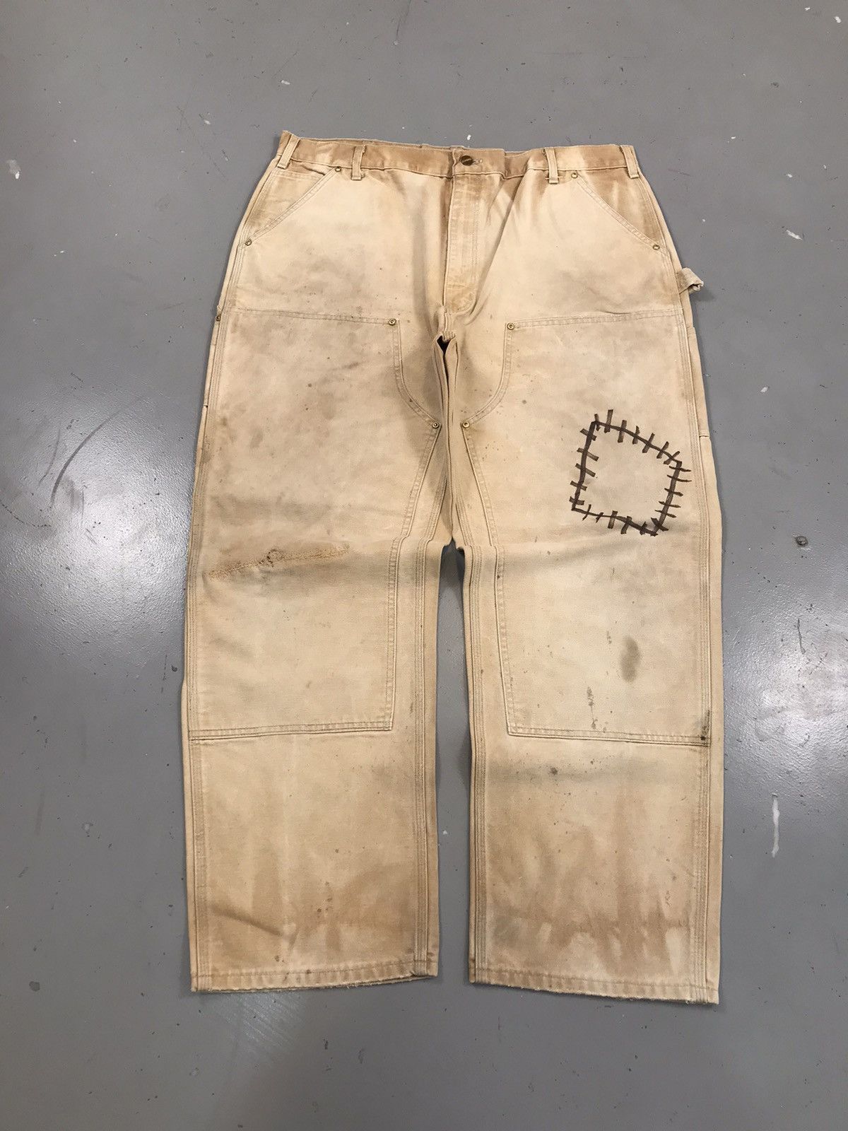 Carhartt × Vintage Vintage Carhartt double knee B01 BRN denim pant Size US 40 / EU 56 - 1 Thumbnail