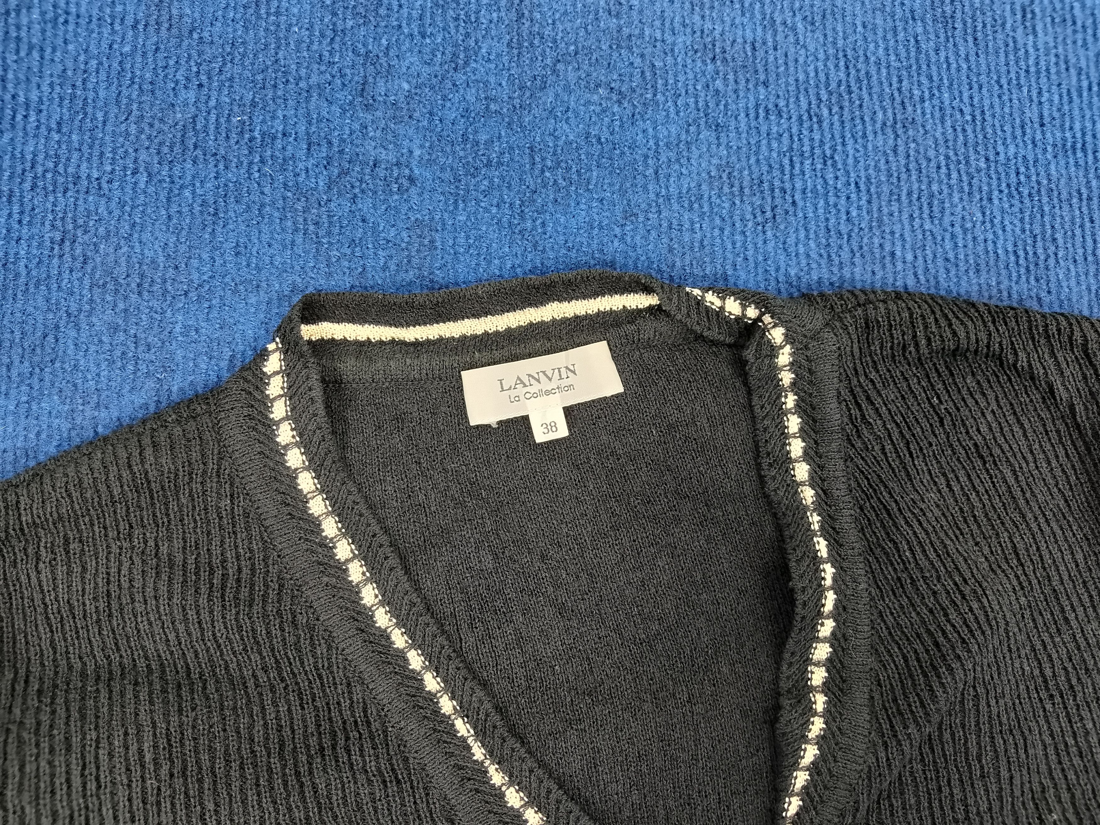 Lanvin × Vintage Vintage LANVIN Long Sleeve Fleece Sweaters Size S / US 4 / IT 40 - 3 Thumbnail