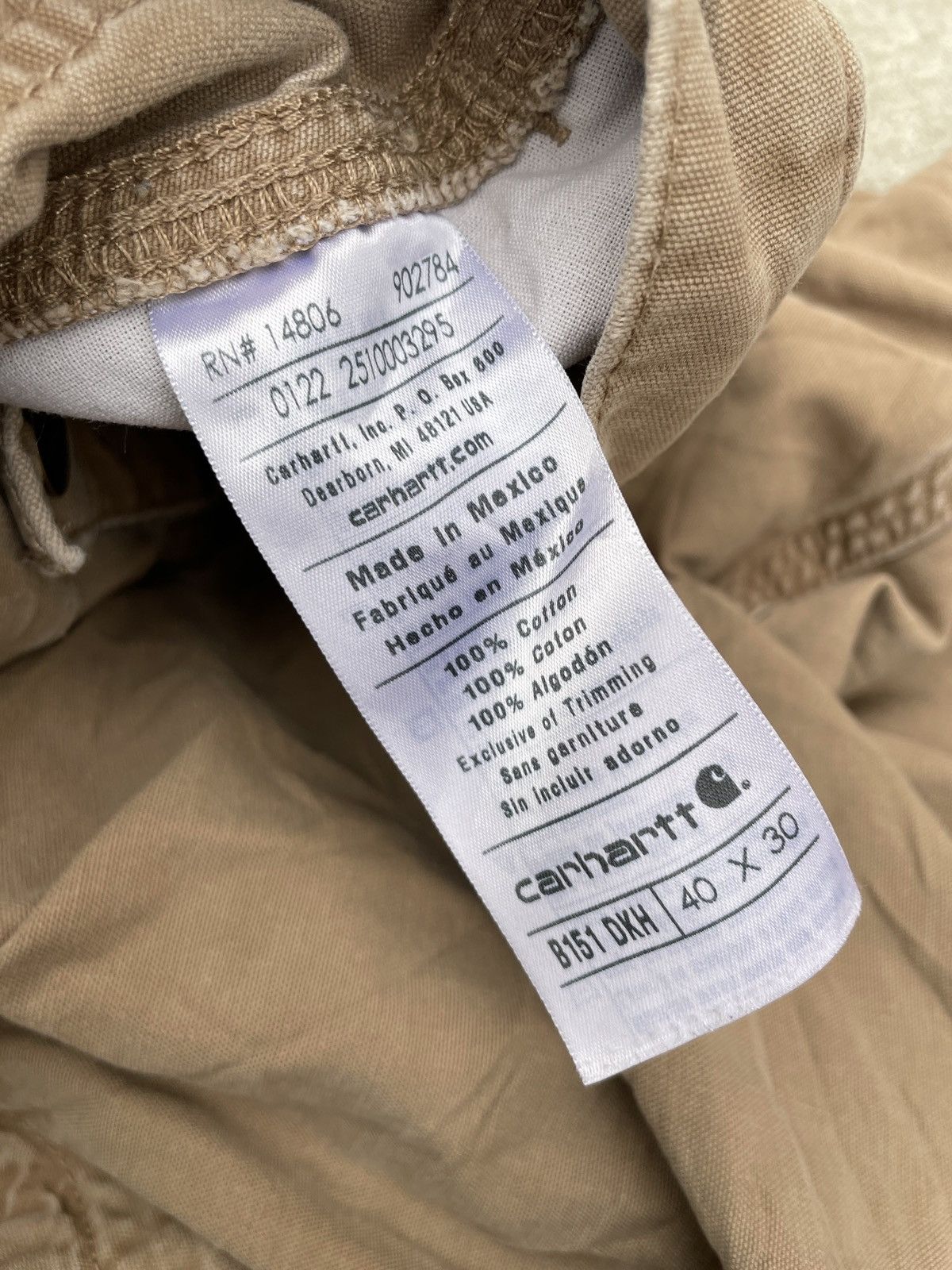 Carhartt Vintage Carhartt Tan Carpenter Pants Size US 40 / EU 56 - 4 Thumbnail
