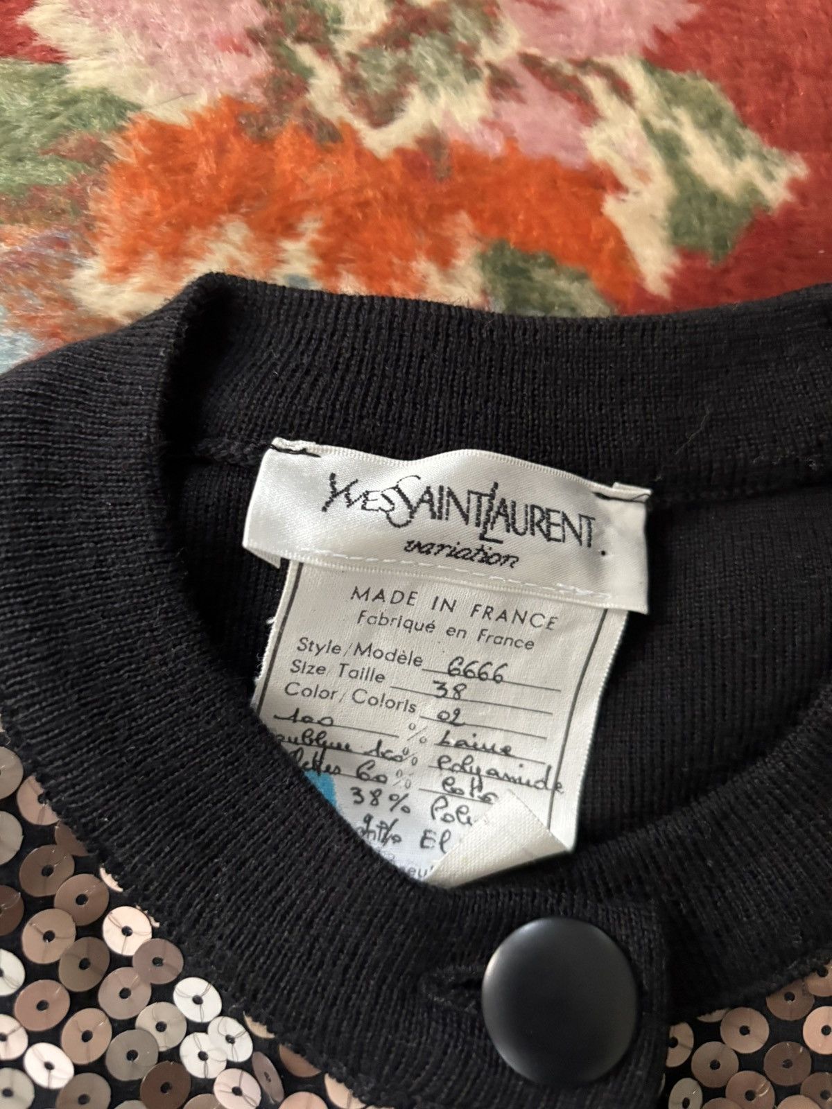 Yves Saint Laurent ARCHIVAL YSL STUDIO PROTOTYPE CARDIGAN - AUTHENTICATED Size M / US 6-8 / IT 42-44 - 10 Thumbnail