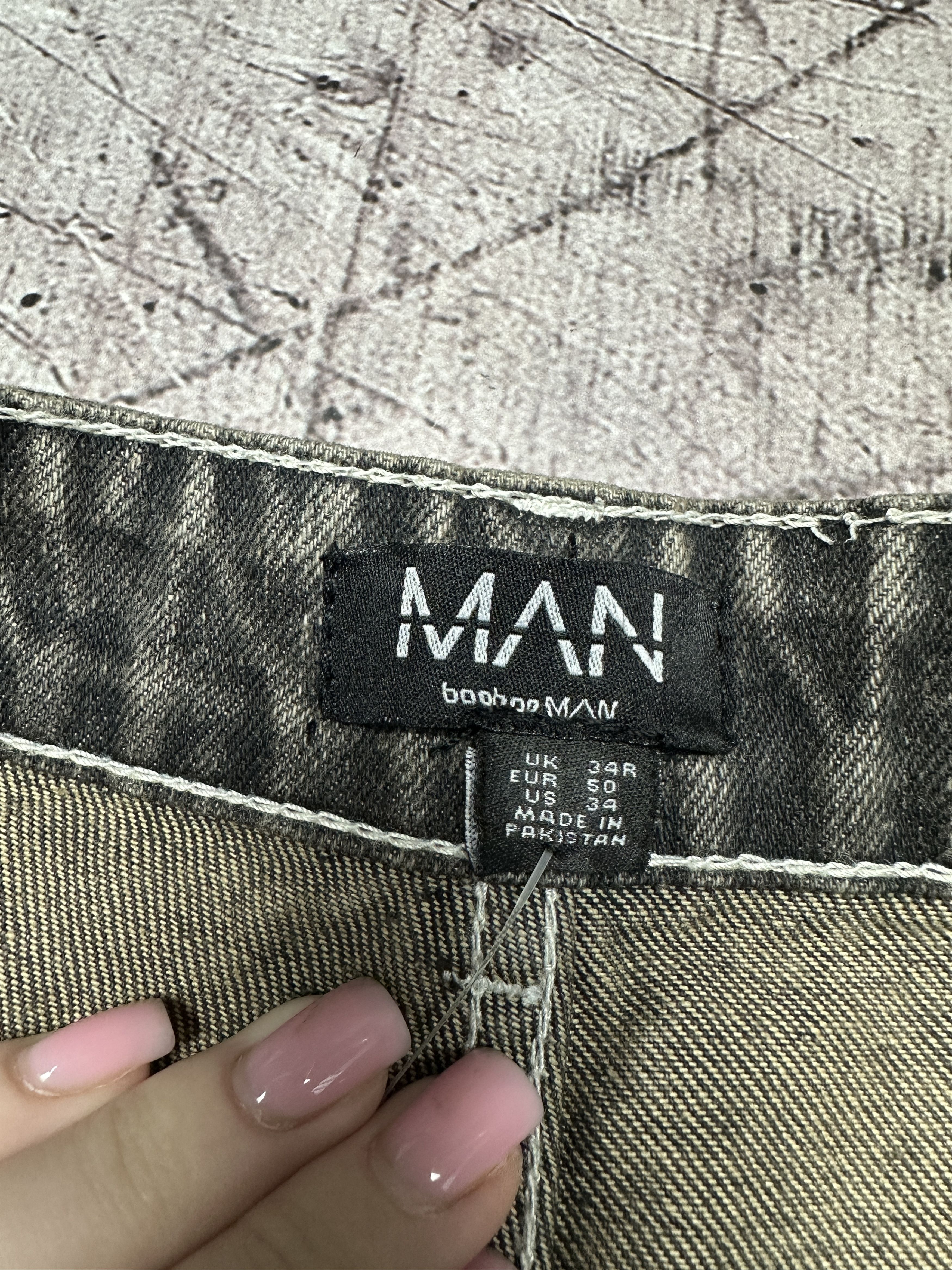 20471120 Mens Patchwork Avant Garde Denim Pants Jeans Size US 34 / EU 50 - 4 Thumbnail