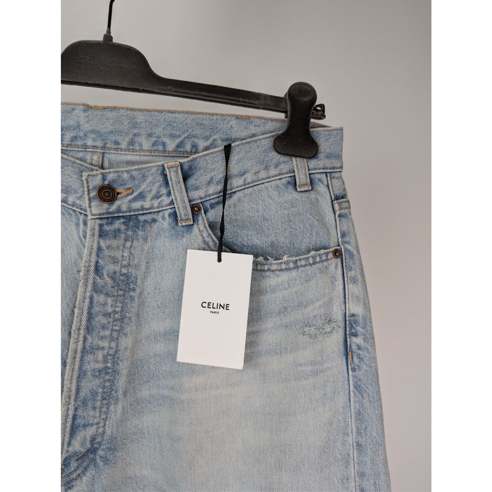 Celine o1rshd1 Denim jeans in Light Blue Size US 34 / EU 50 - 5 Thumbnail