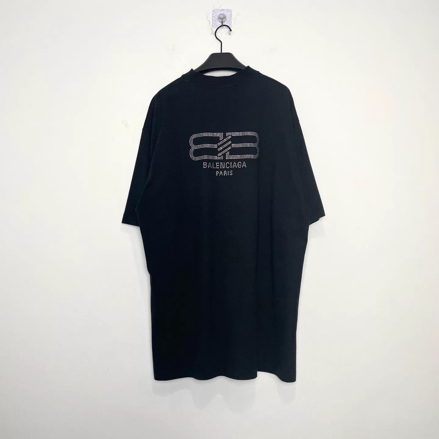 Balenciaga Balenciaga BB Paris Icon Solid Rhinestone Crew SS Tee Size M / US 6-8 / IT 42-44 - 2 Thumbnail