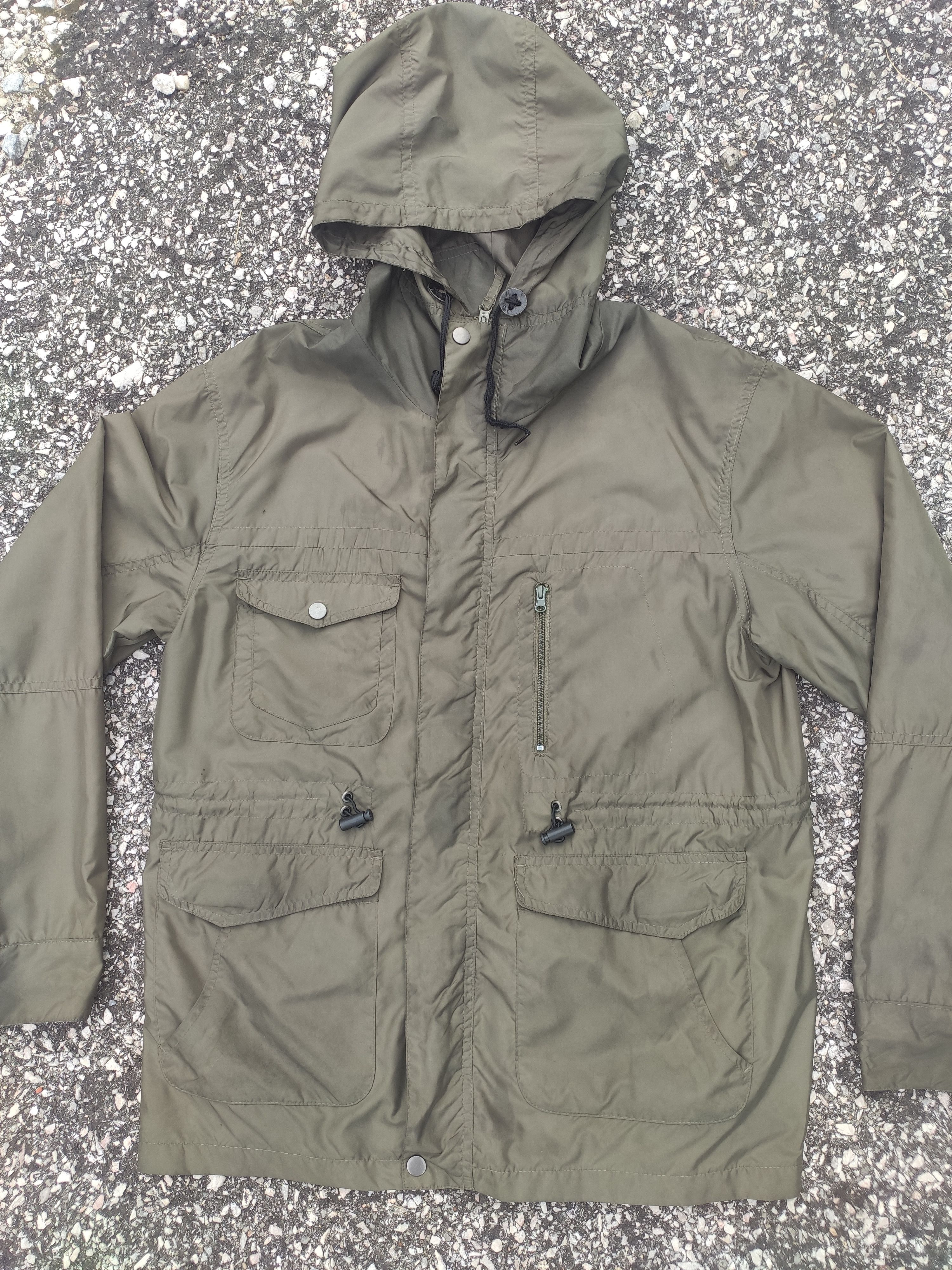 Japanese Brand Army Green / Olive Tactical Multi-Pocket Windbreaker Jacket Size US M / EU 48-50 / 2 - 2 Thumbnail