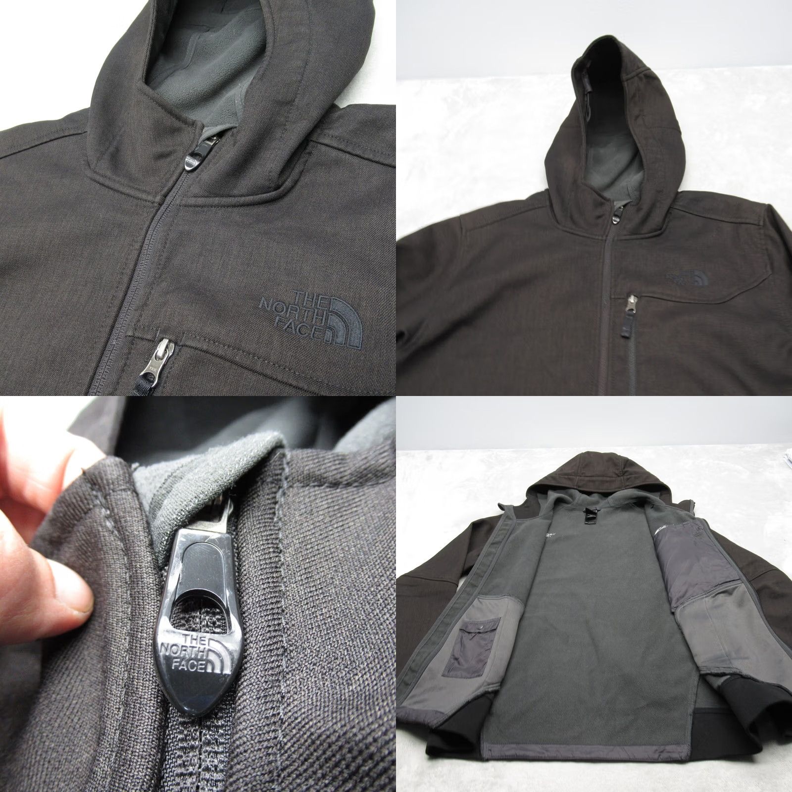 The North Face The North Face Jacket Mens Medium Brown Full Zip Hooded Softshell Water Resistant Pockets Hiking Windbreaker Outdoor Casual Travel Fall Spring Size US M / EU 48-50 / 2 - 8 Thumbnail