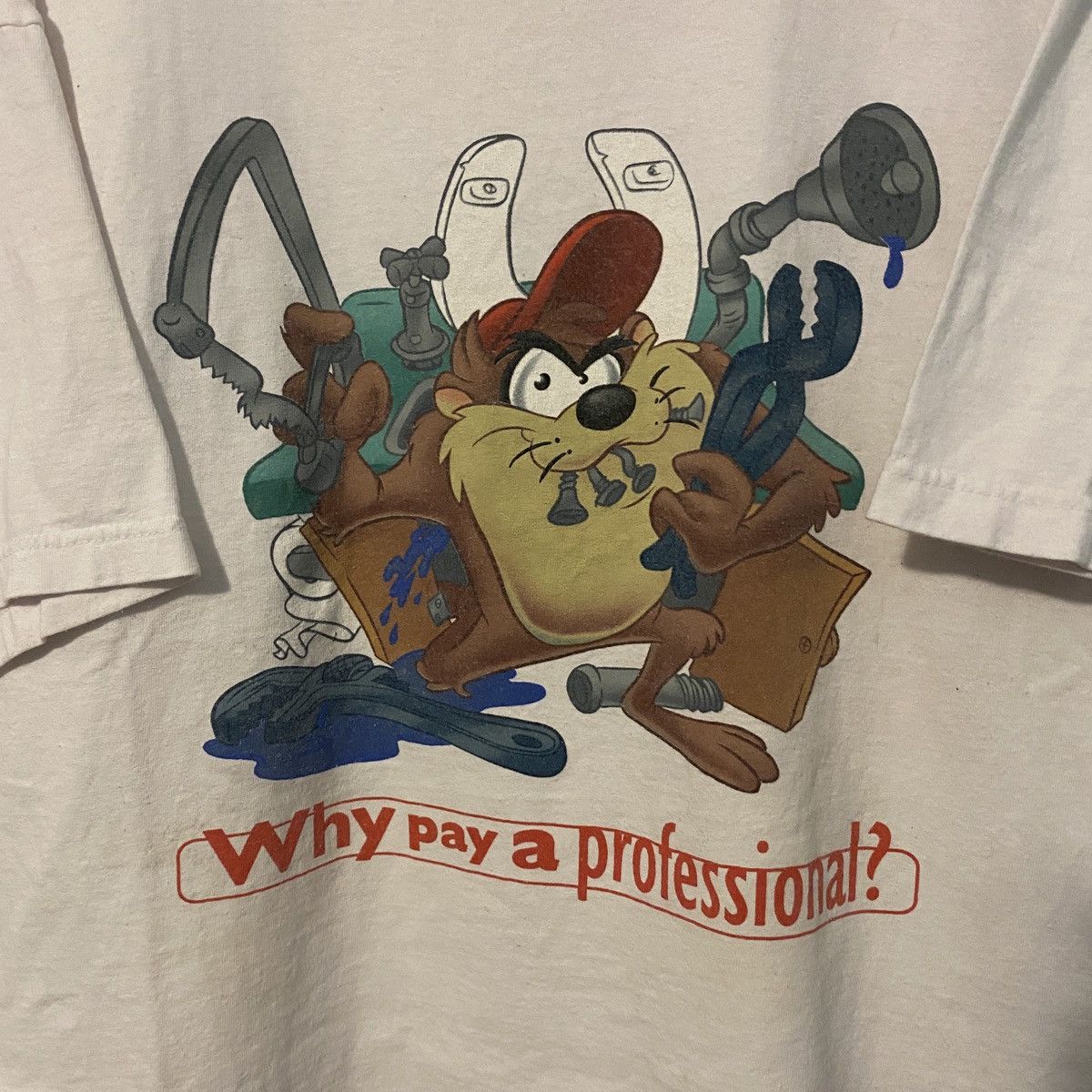 Warner Bros Vintage 1998 Looney Tunes Taz T-Shirt Size US XXL / EU 58 / 5 - 3 Thumbnail