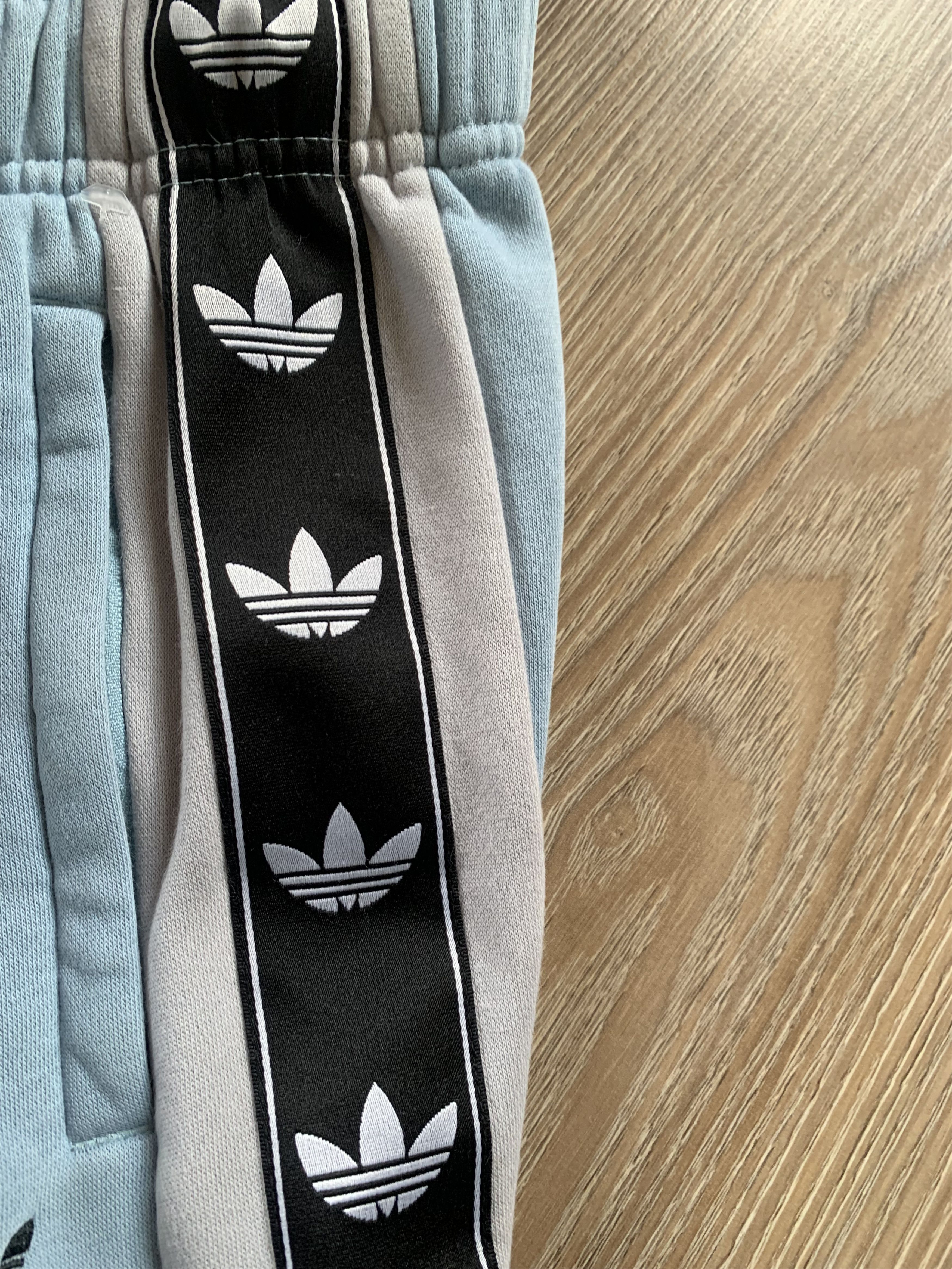 Adidas Adidas Lampas Multilogo Cotton Light Blue Shorts Size US 26 / EU 42 - 6 Thumbnail