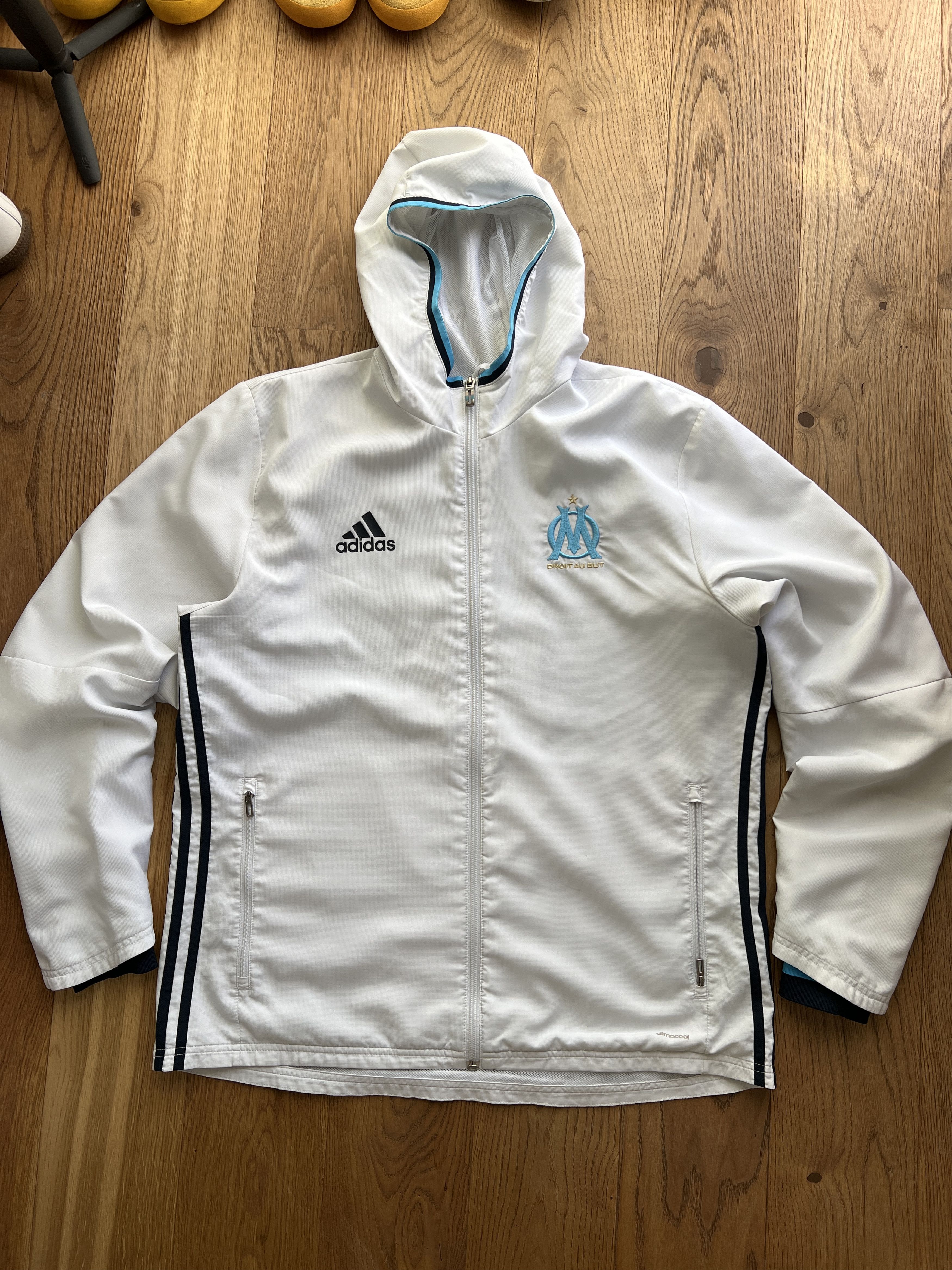 Adidas FC Olympique de Marseille vintage football jacket y2k