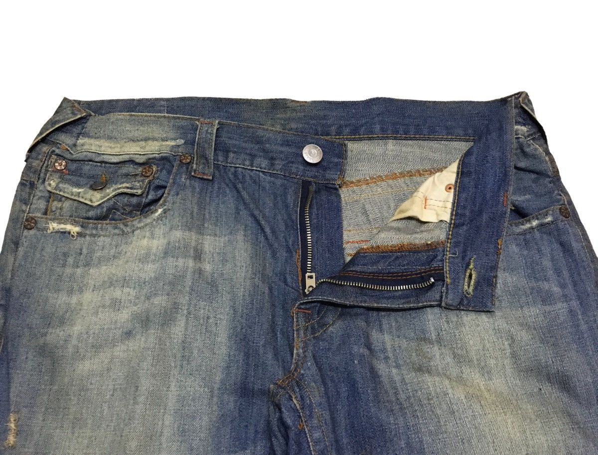 True Religion × Vintage Very Rare Vintage True Religion Sukajan Flared Jeans 1990s Size US 36 / EU 52 - 6 Thumbnail