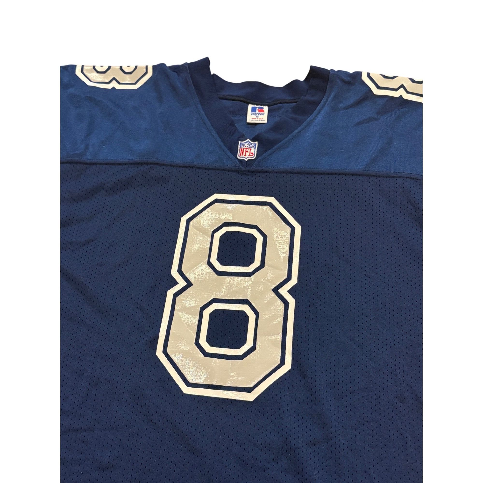 Russell Athletic 1992 Russell Athletic Dallas Cowboys Troy Aikman #8 Authenti Size US XL / EU 56 / 4 - 5 Thumbnail