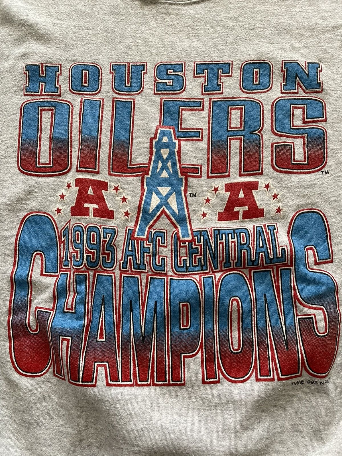 NFL × Vintage Vintage 1993 Houston Oilers Crewneck Mens Large Size US M / EU 48-50 / 2 - 2 Thumbnail