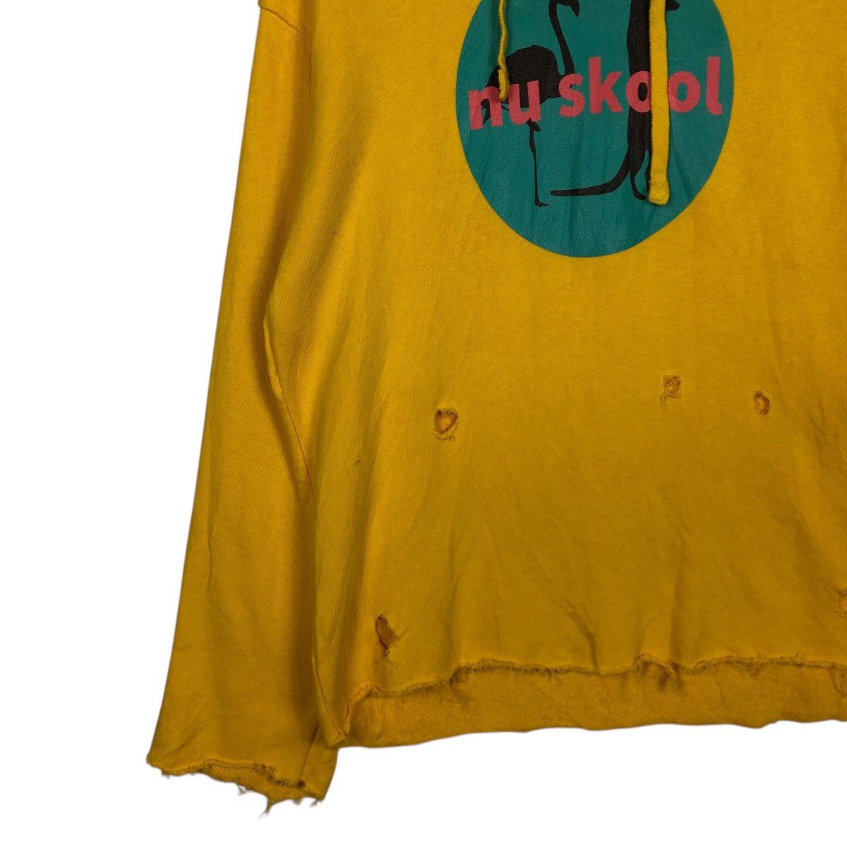 Japanese Brand 📌Distressed Design Rich Yellow Hoodie Sweatshirt Nu Skool Size US L / EU 52-54 / 3 - 5 Thumbnail