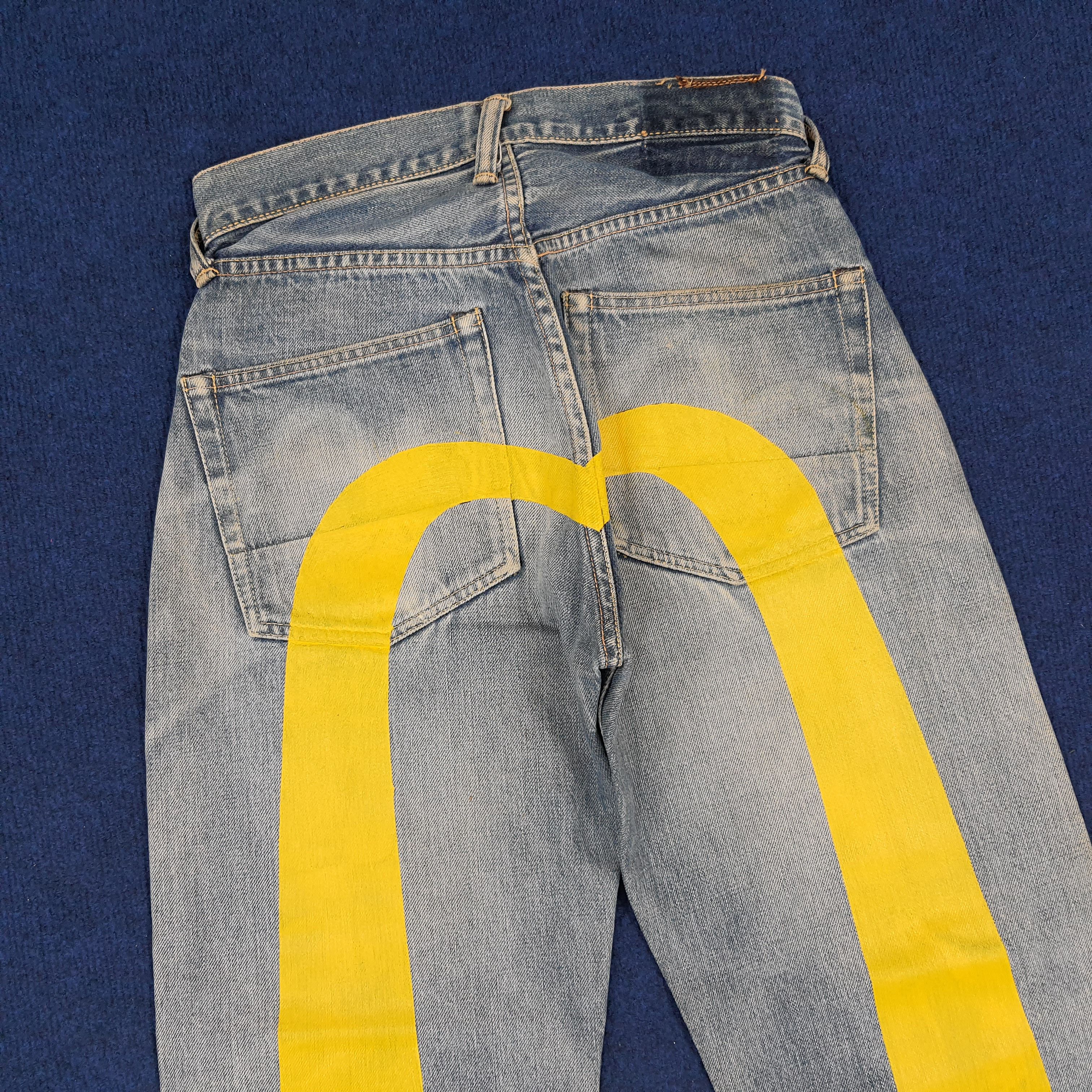 Evisu × Japanese Brand × Vintage Vintage Evisu Salvadge Japan Brand Custom Daicock Jeans Size US 27 - 2 Thumbnail