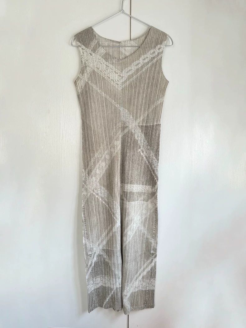 Issey Miyake ISSEY MIYAKE PLEATS PLEASE Denim Dress -dmc Size US 32 / EU 48 - 1 Thumbnail