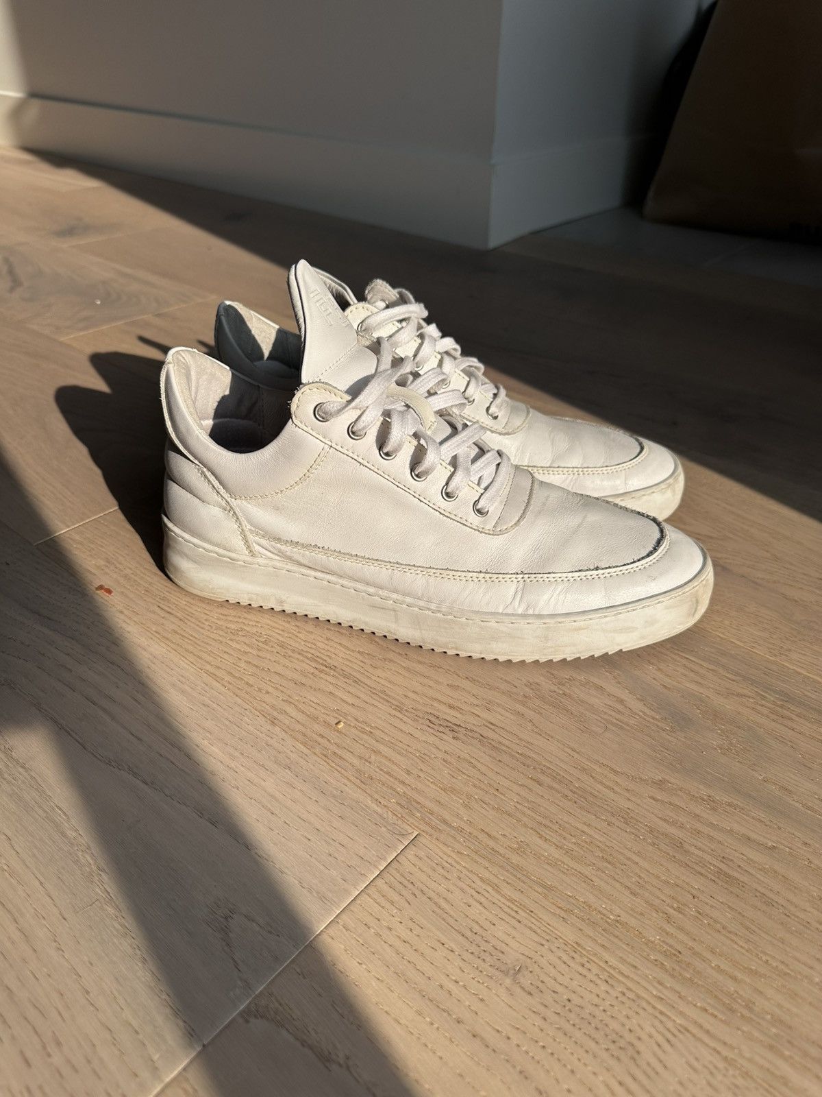 Filling Pieces Filling Pieces White ripple nubuck leather Size US 8.5 / EU 41-42 - 1 Thumbnail
