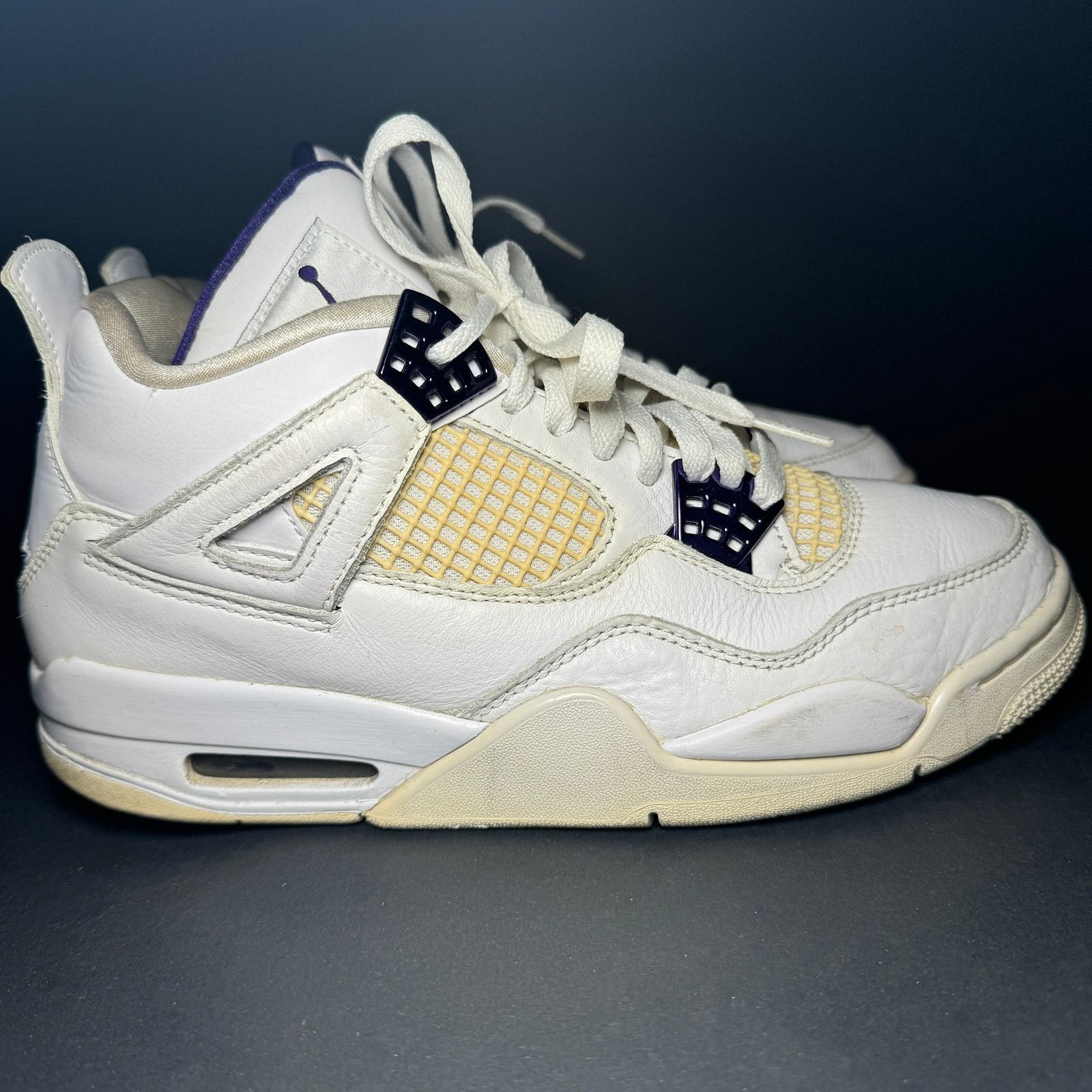 Jordan Brand × Nike Size 8 - Nike Air Jordan 4 Retro Purple Metallic Men's Shoes Size US 8 / EU 41 - 1 Thumbnail