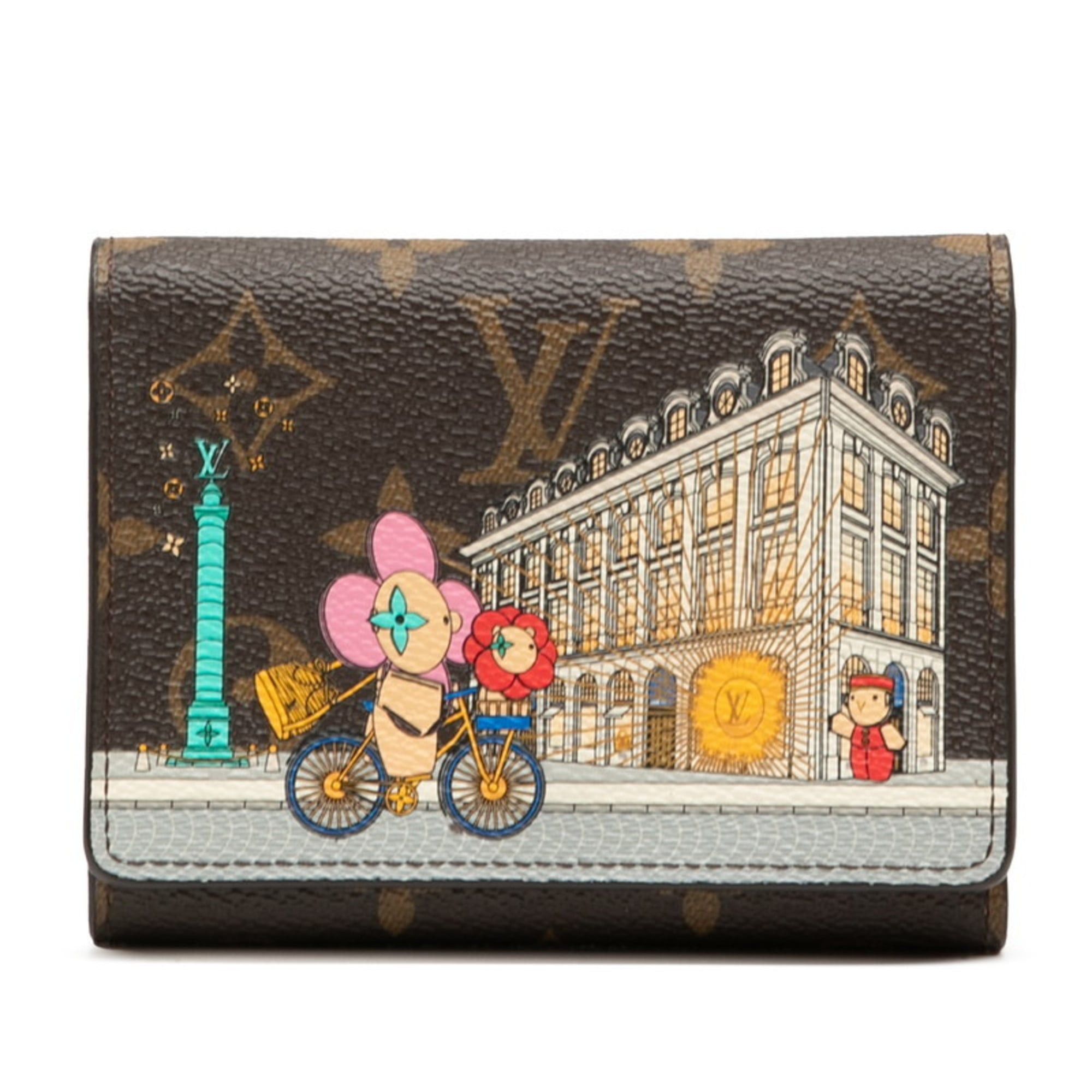 Louis Vuitton Monogram Portefeuille Victorine Tri-fold Wallet M81638 Brown Multicolor Women's LOUIS VUITTON
