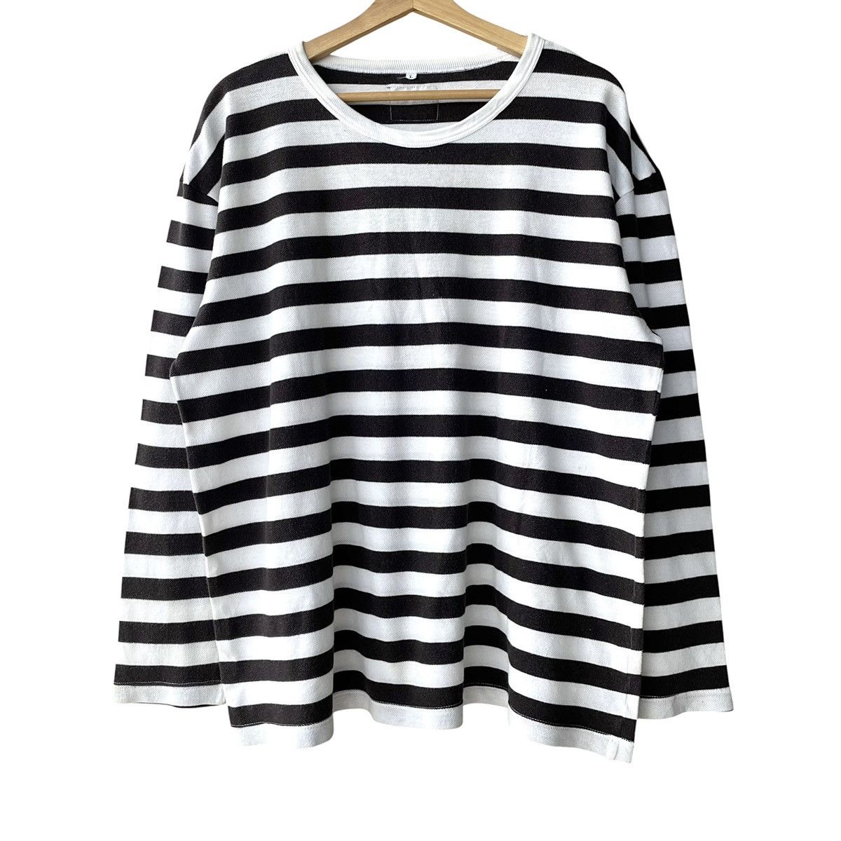Yohji Yamamoto Yohji Yamamoto Y’s For Living Casual Loose Fit Border Tee Size US L / EU 52-54 / 3 - 2 Thumbnail