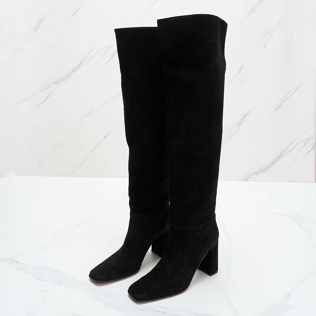 Gianvito Rossi Gianvito Rossi Women's High Heel Suede Over-the-Knee Boots Size US 7 / IT 37 - 1 Thumbnail