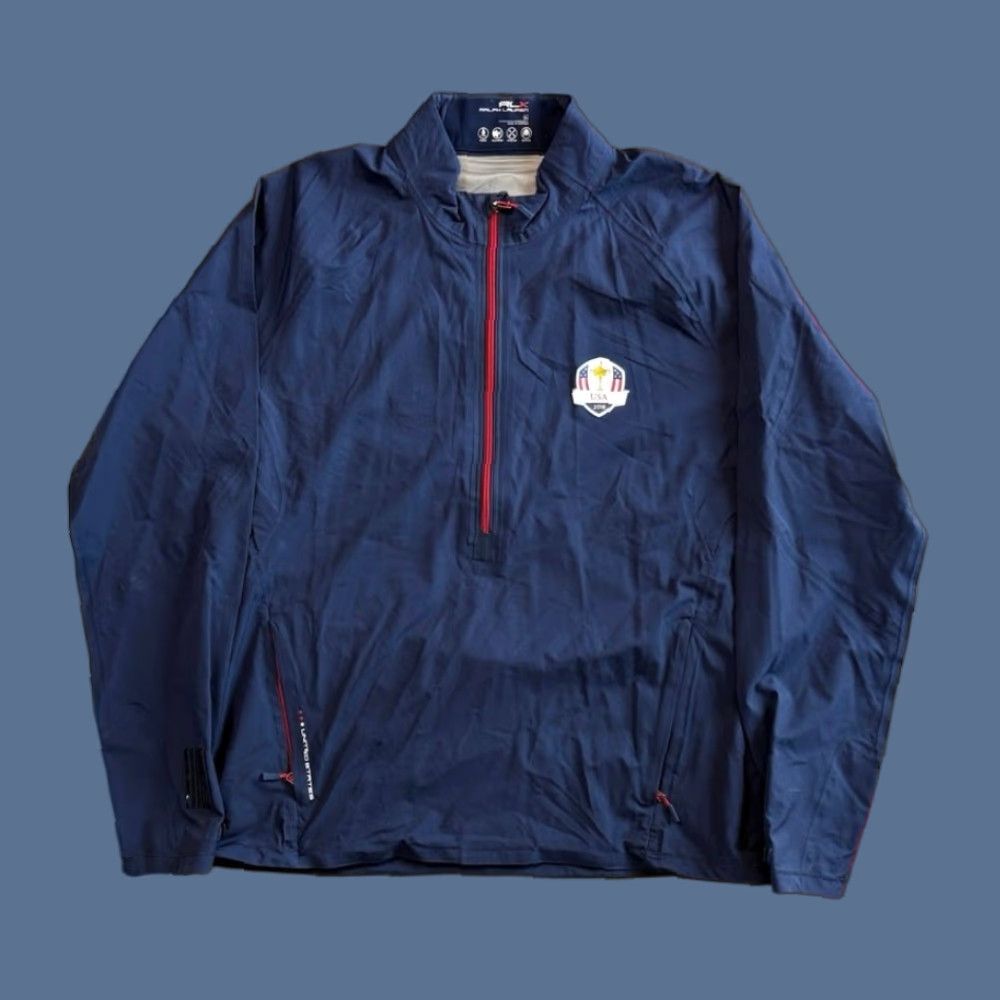 RLX Ralph Lauren Ralph Lauren RLX Ryder Cup 2016 USA Windbreaker Jacket XL Men Zip Nylon Blue Golf Sports Regular Size US XL / EU 56 / 4 - 1 Thumbnail