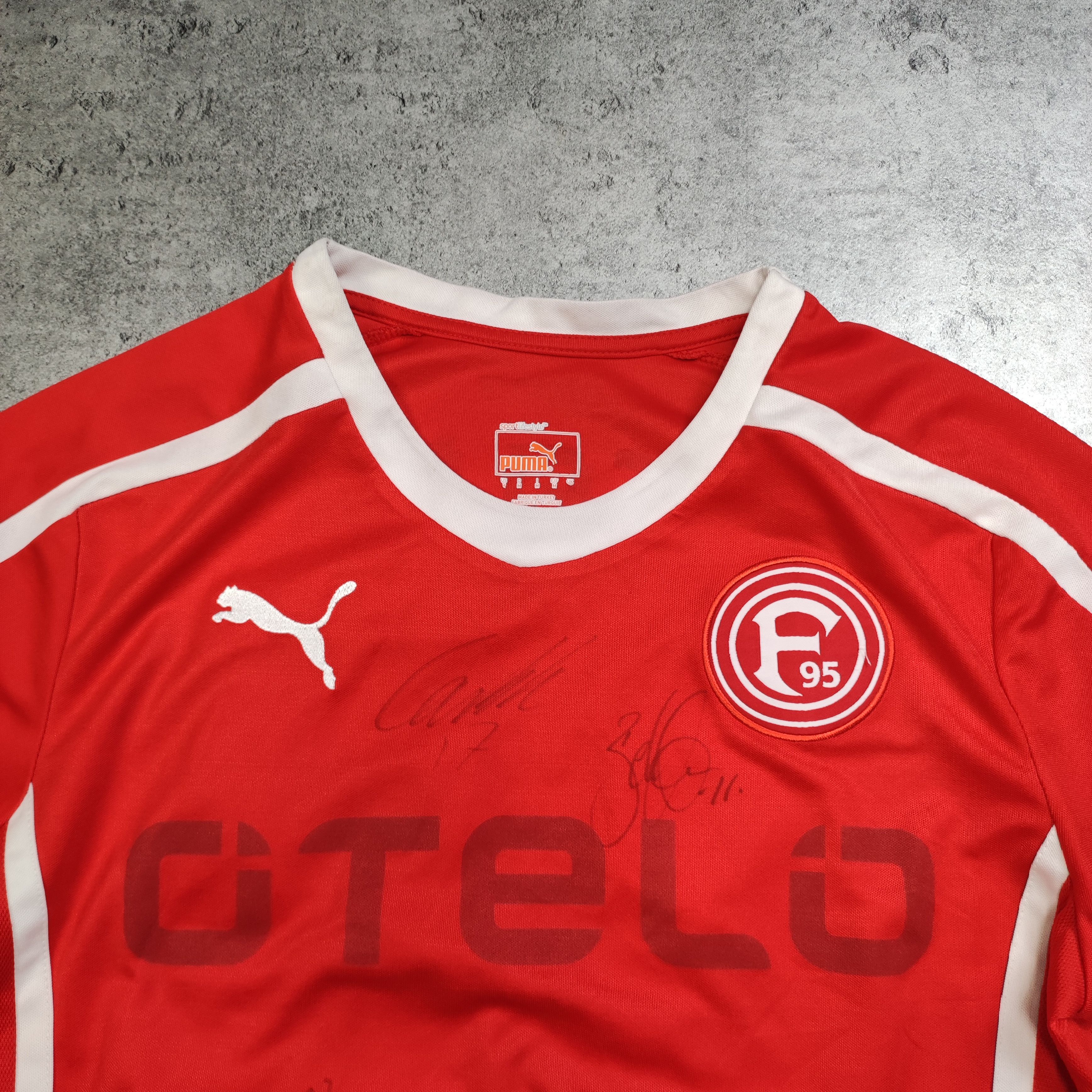 Vintage RARE Signatured Puma Fortuna Dusseldorf #40 Buhl Jersey Size US M / EU 48-50 / 2 - 5 Thumbnail