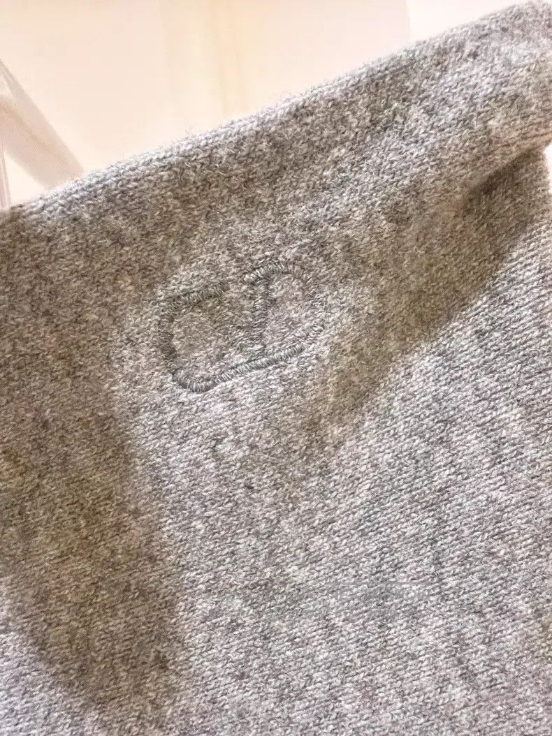 Valentino Valentino Logo embroidery Grey umbrella knit skirt Size S / US 4 / IT 40 - 5 Thumbnail