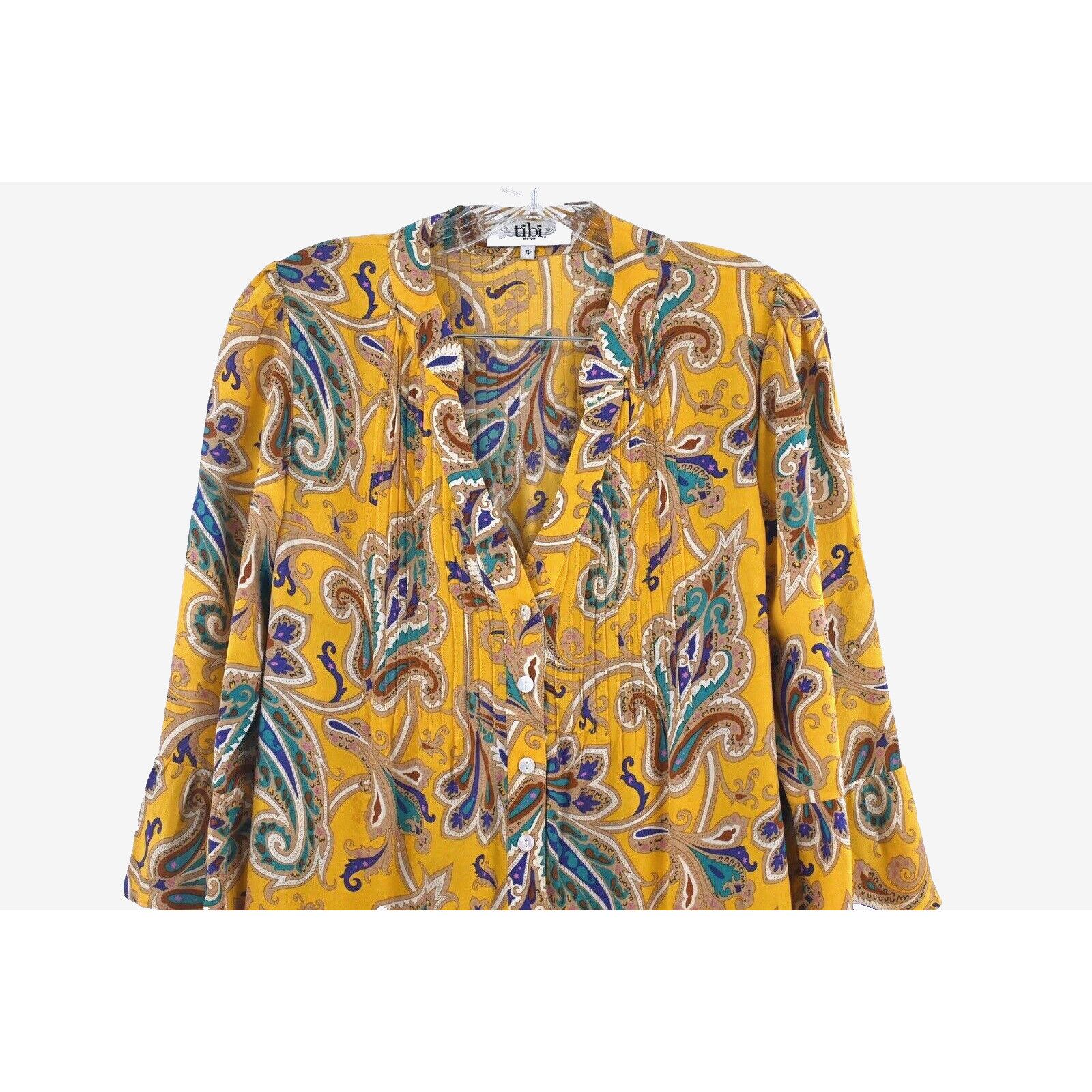Tibi Tibi Multi Floral Silk Tomato Girl Fairy Shift Dress 4 Mend Size S / US 4 / IT 40 - 2 Thumbnail