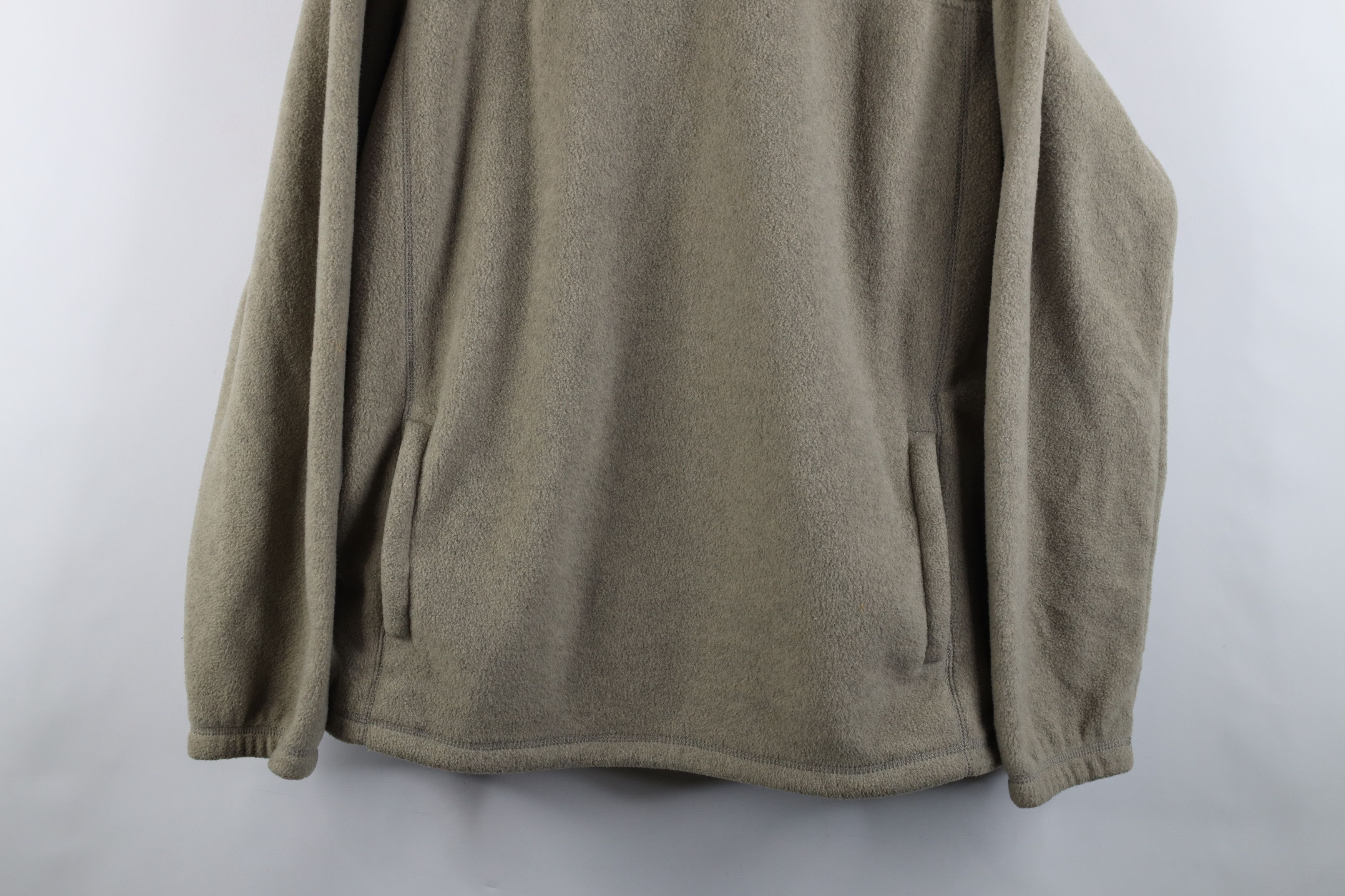 Vintage Vintage 90s Streetwear Fleece Pullover Sweater Beige Size US XXL / EU 58 / 5 - 3 Thumbnail