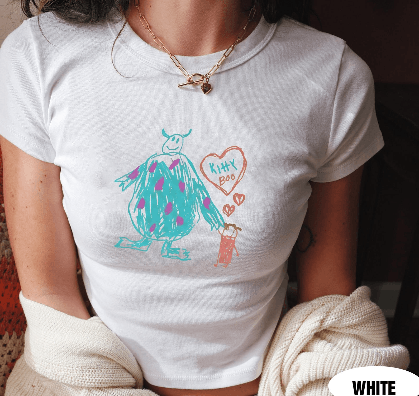 Other Retro Vintage Disney Monsters, Inc. Baby Tee Size M / US 6-8 / IT 42-44 - 1 Thumbnail