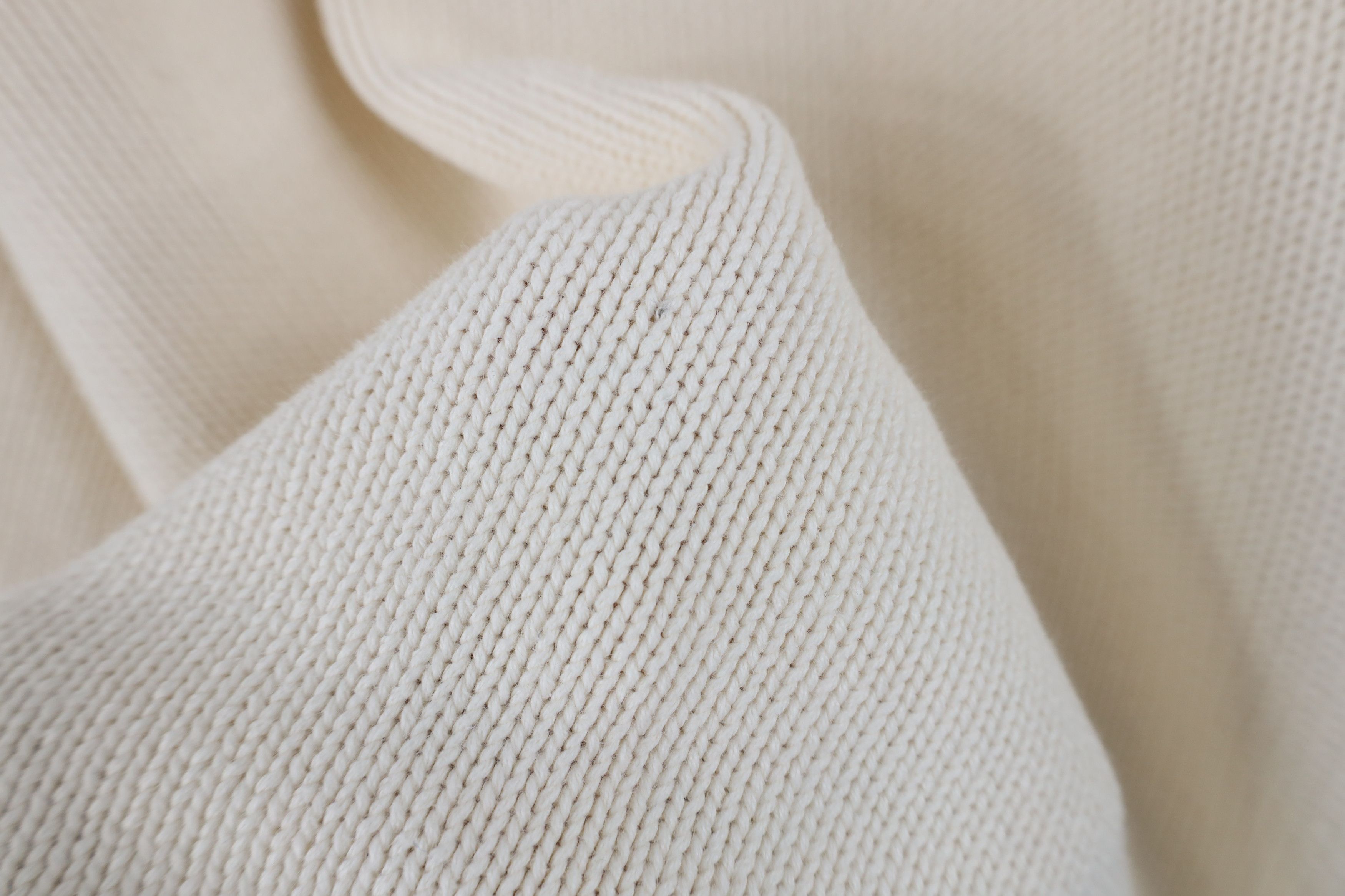 Vintage Vintage 90s Streetwear Heavyweight Cotton Knit Sweater Cream Size US XXL / EU 58 / 5 - 6 Thumbnail