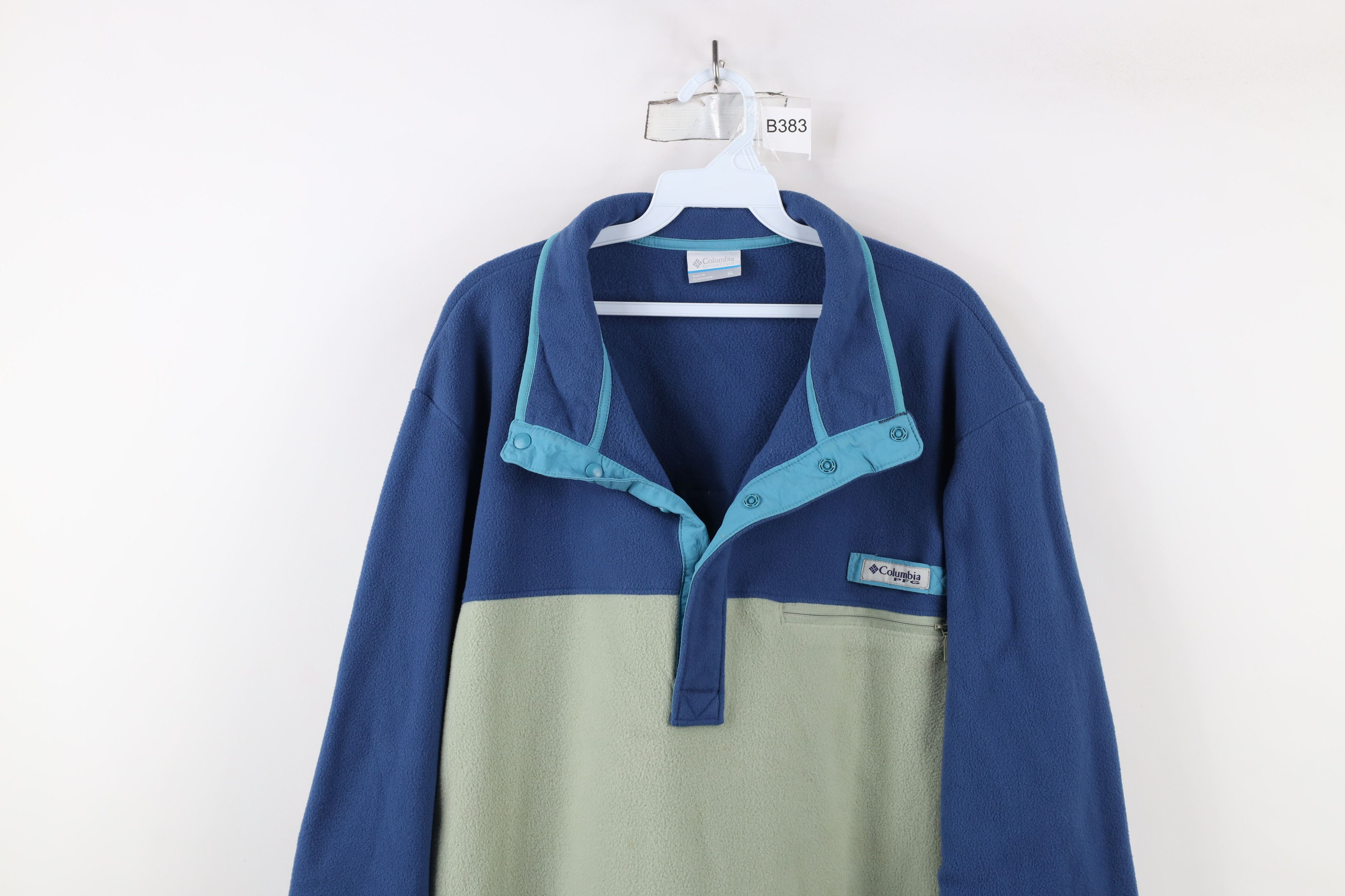 Columbia Columbia PFG Color Block Snap Button Fleece Pullover Sweater Size US XL / EU 56 / 4 - 2 Thumbnail