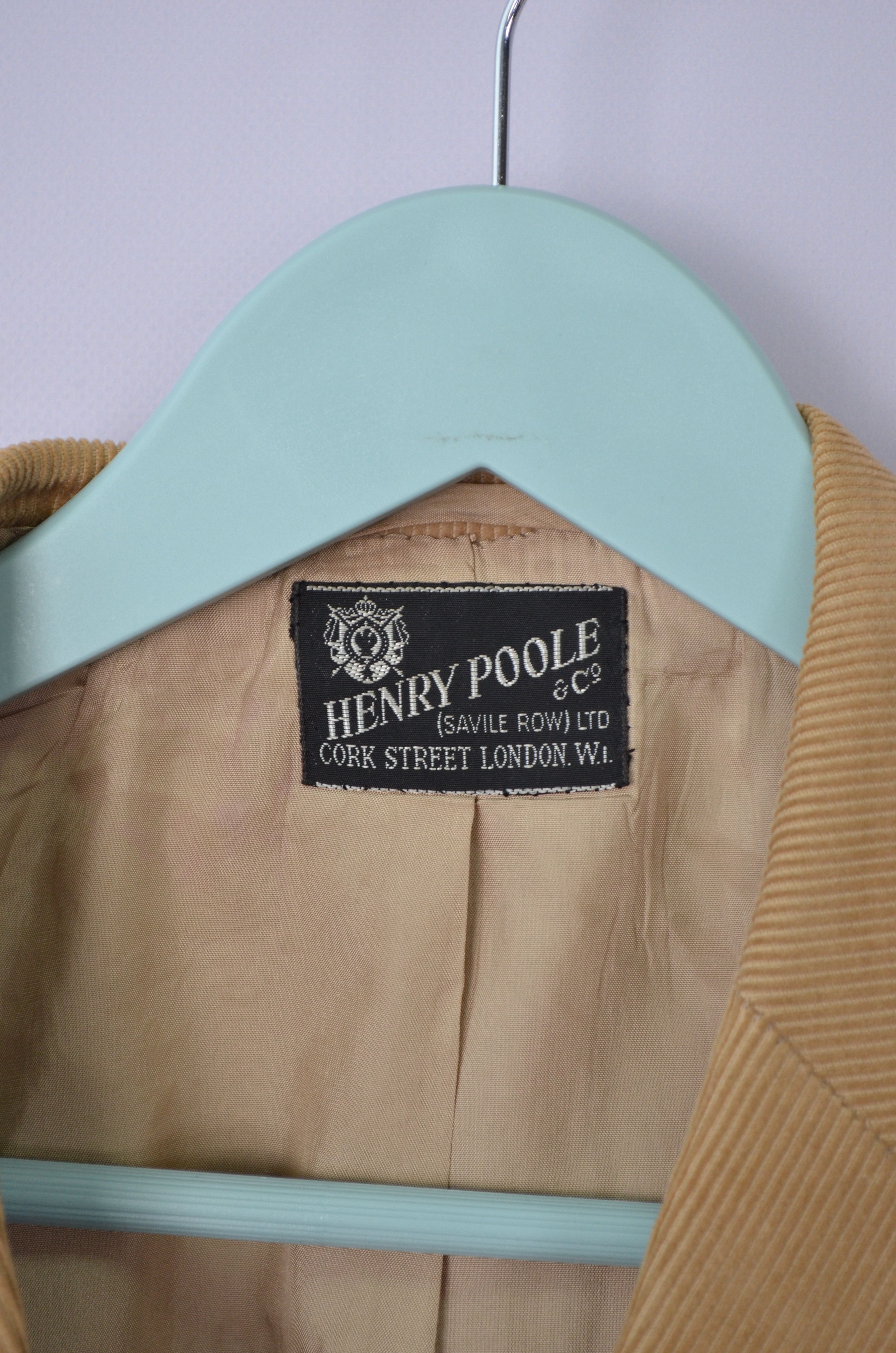 Henry Poole & Co Savile Row Corduroy 1976 Blazer Size ~42