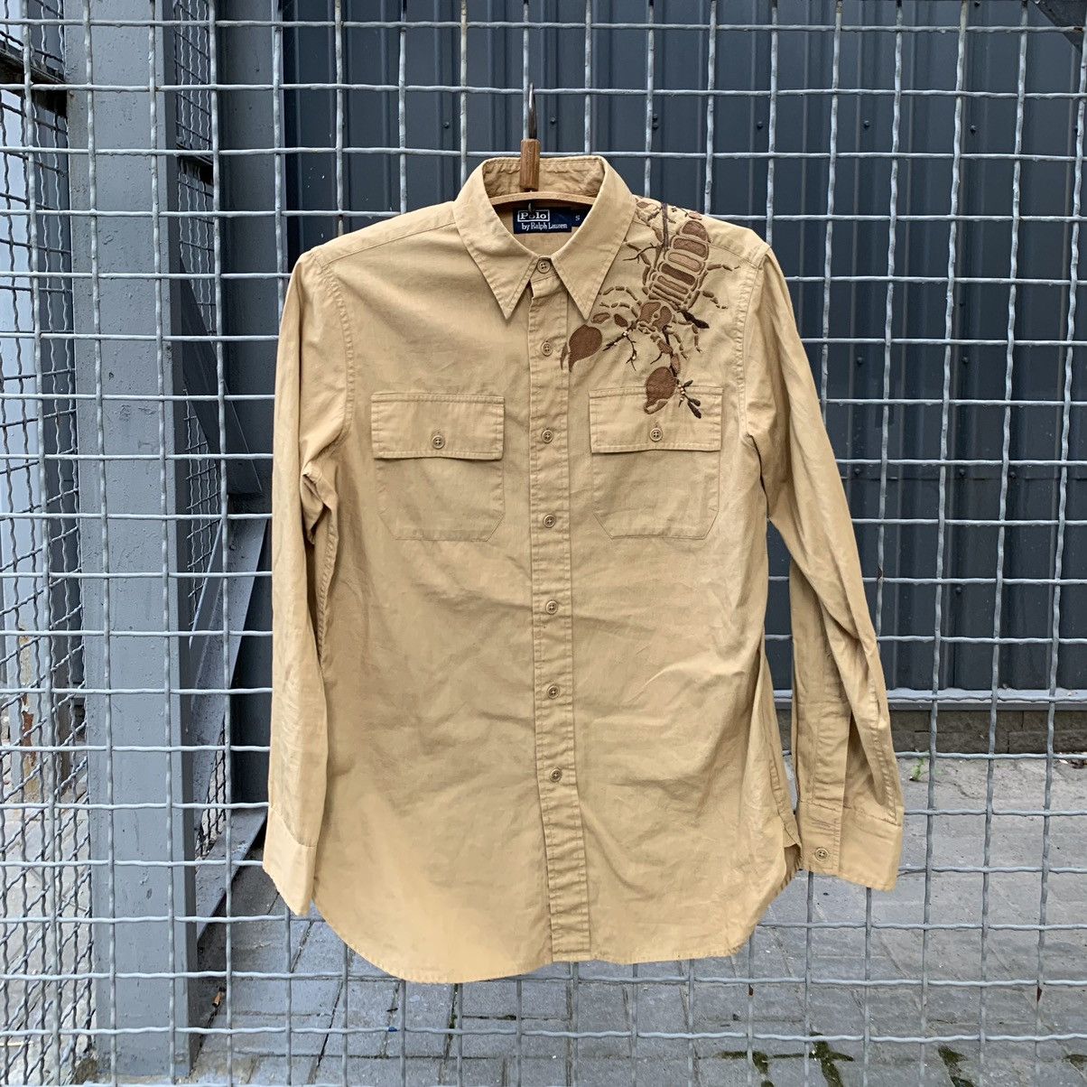 Ralph Lauren Vintage Polo Ralph Lauren Skorpion Military Shirt Size US S / EU 44-46 / 1 - 1 Thumbnail