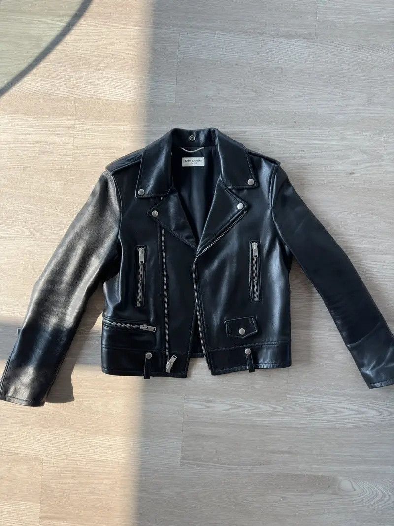 Saint Laurent Paris SAINT LAURENT L01 Leather Biker Jacket Size M / US 6-8 / IT 42-44 - 1 Thumbnail