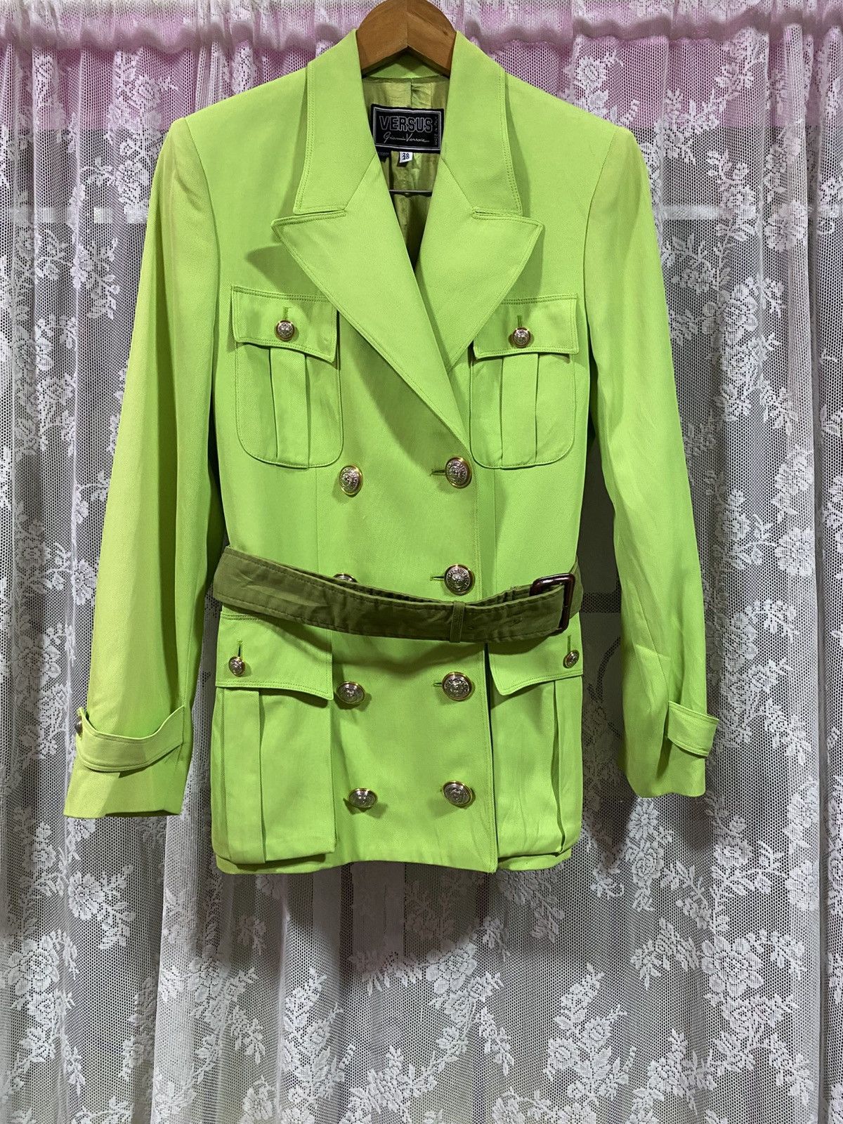 Versace Vintage 70s Gianni Versace Collection Double Breasted Jacket Size S / US 4 / IT 40 - 2 Thumbnail