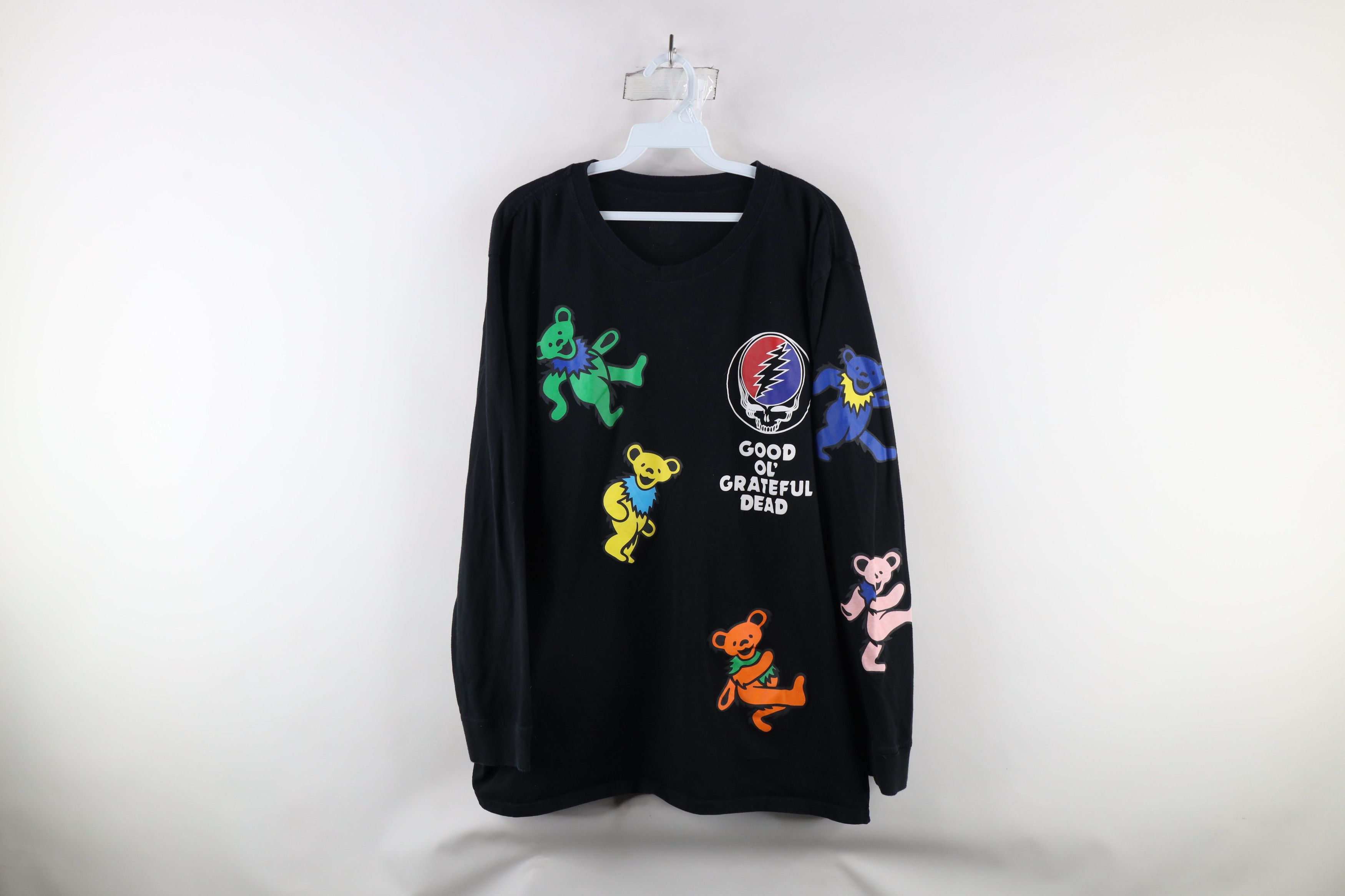 Vintage Retro Bear Skull Grateful Dead Band Long Sleeve T-Shirt Size US XXL / EU 58 / 5 - 1 Thumbnail