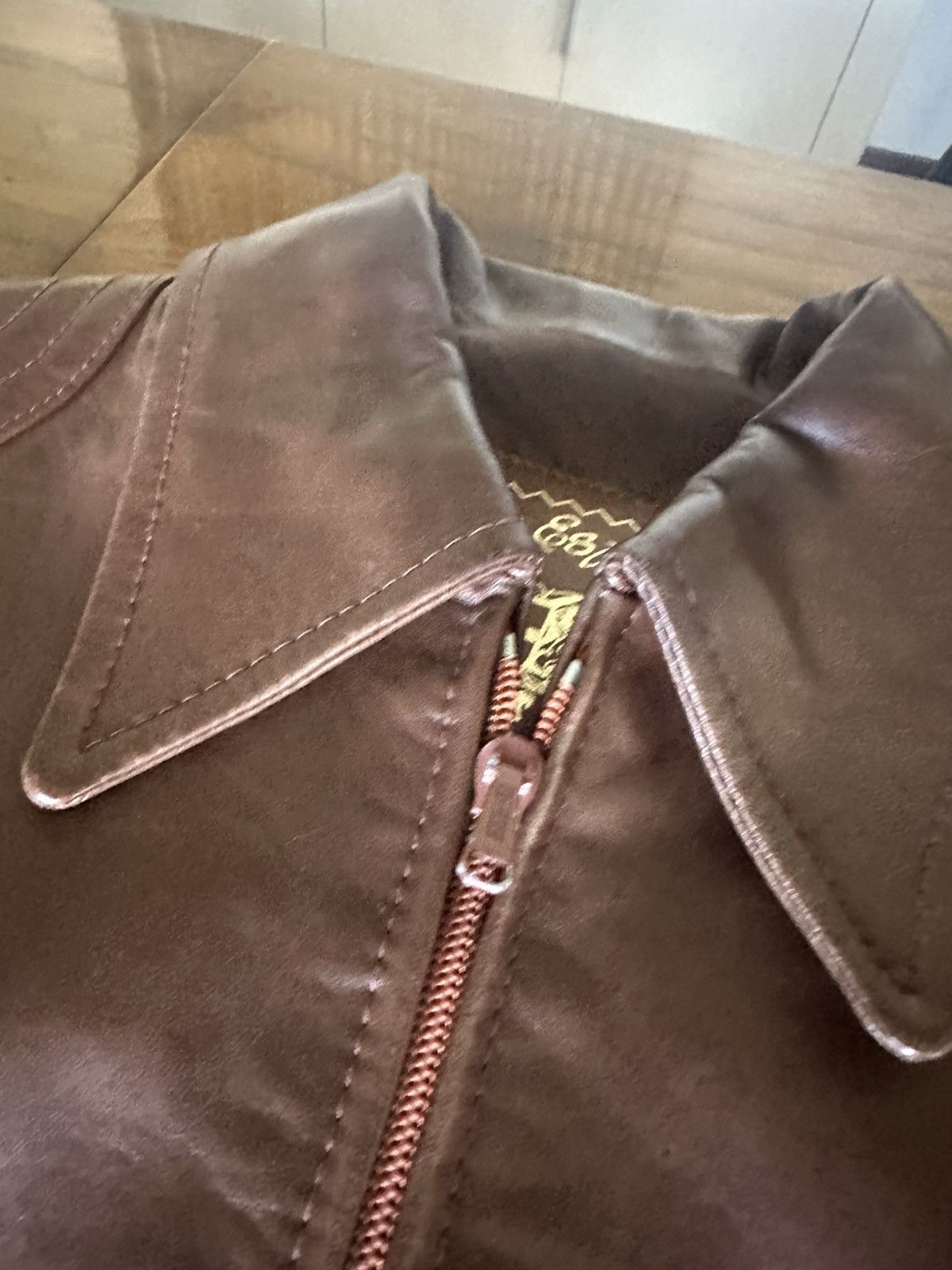Other Collared Leather Jacket (Goya de España) Size US M / EU 48-50 / 2 - 7 Thumbnail