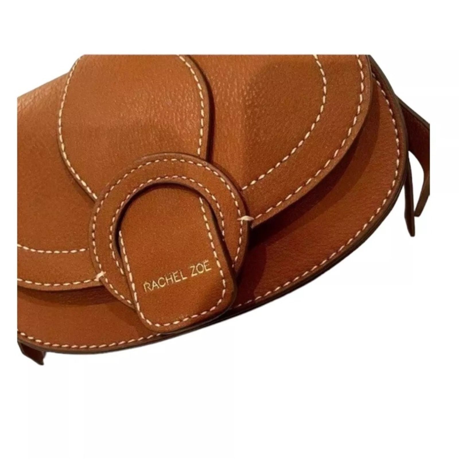 Rachel Zoe Rachel Zoe Saddle Crossbody Bag Cognac Brown NWT Size ONE SIZE - 9 Thumbnail