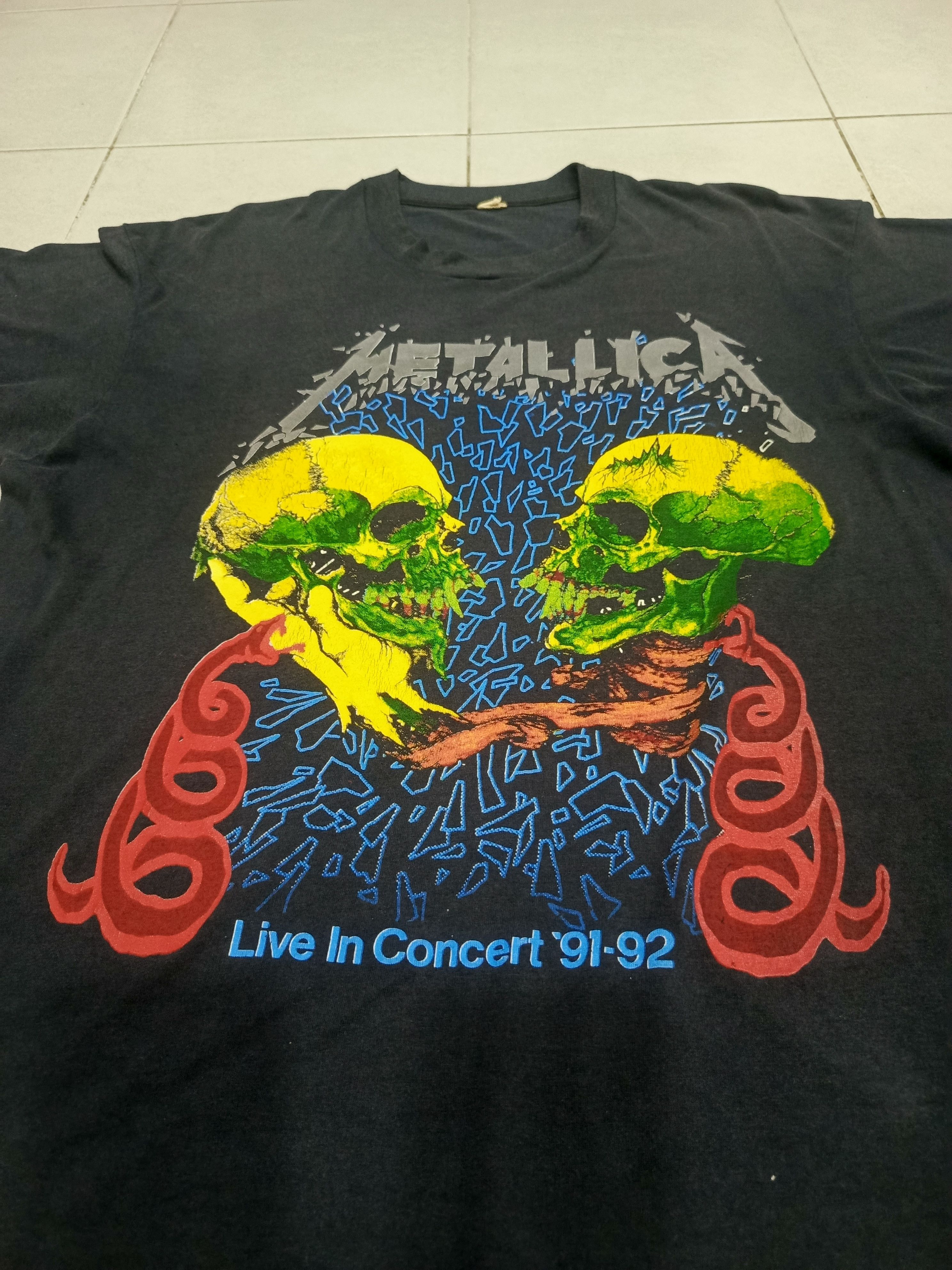 Vintage Metallica shirt 90s vintage Size US XL / EU 56 / 4 - 2 Thumbnail