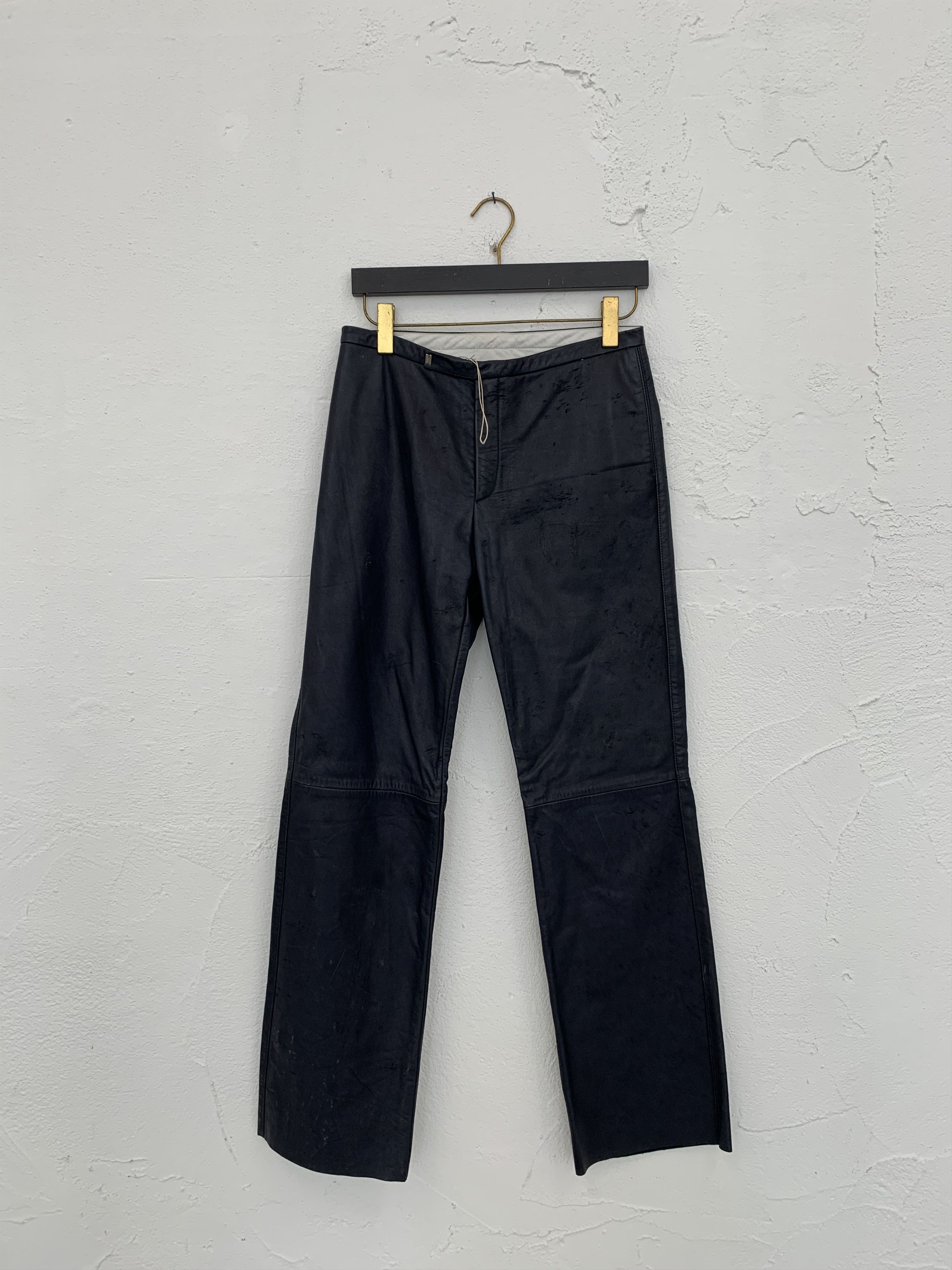 Carol Christian Poell CAROL CHRISTIAN POELL MALE FALL 2000 2001 LEATHER PANTS Size US 32 / EU 48 - 1 Thumbnail