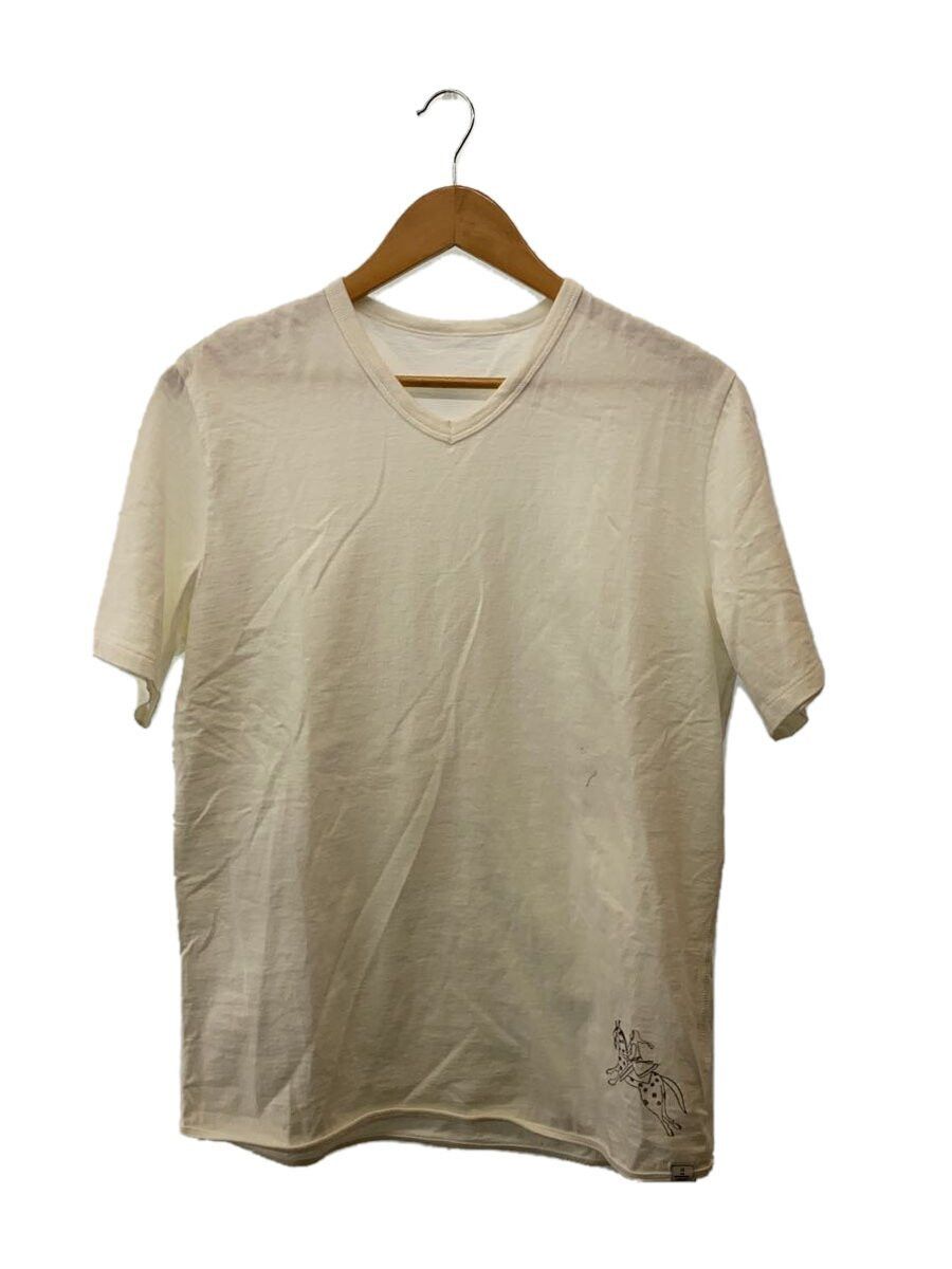 Visvim White Cotton V-neck T-shirt Size US L / EU 52-54 / 3 - 1 Thumbnail