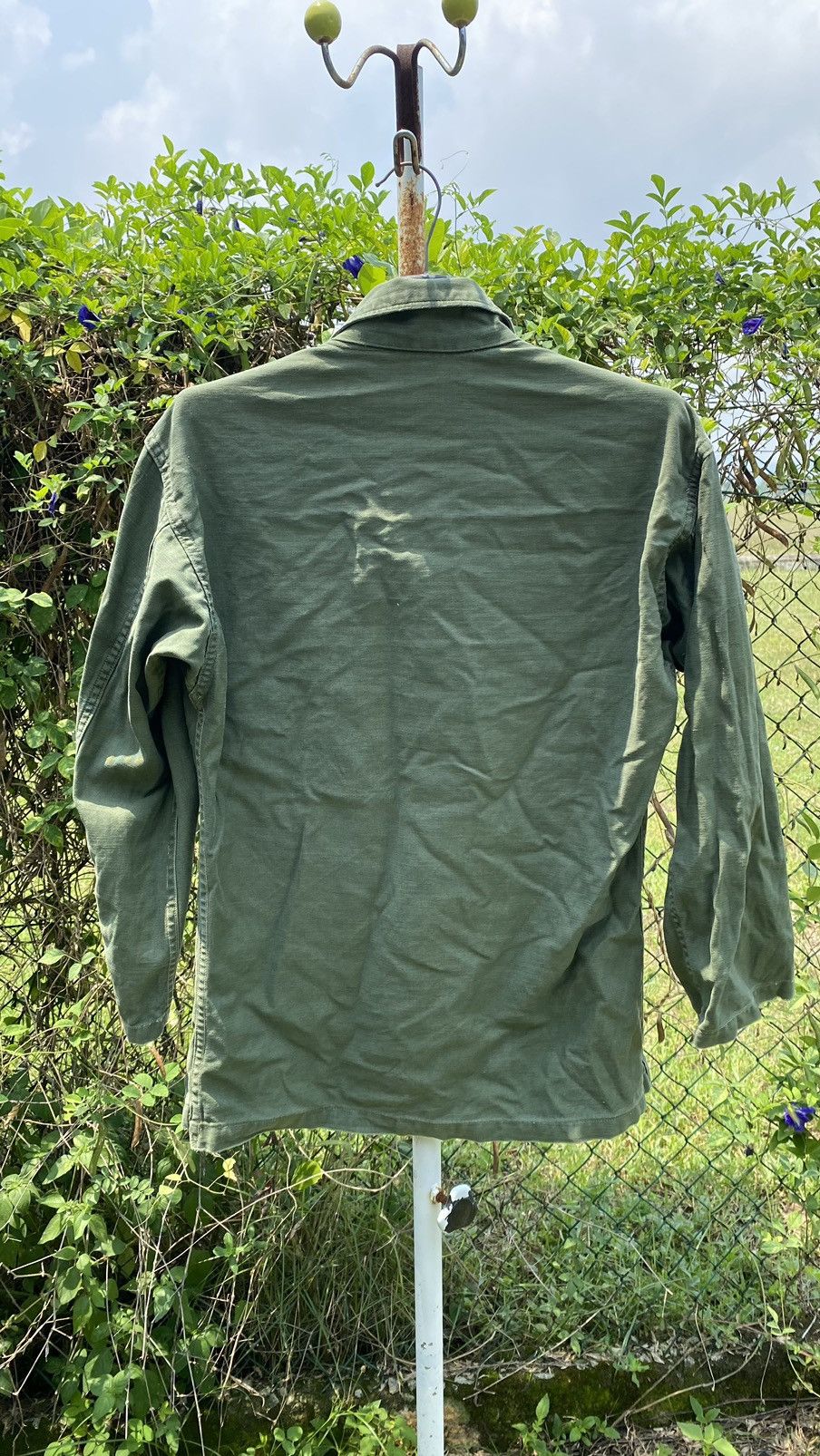 Vintage Vintage Army Cotton Shirt Size ONE SIZE - 2 Thumbnail