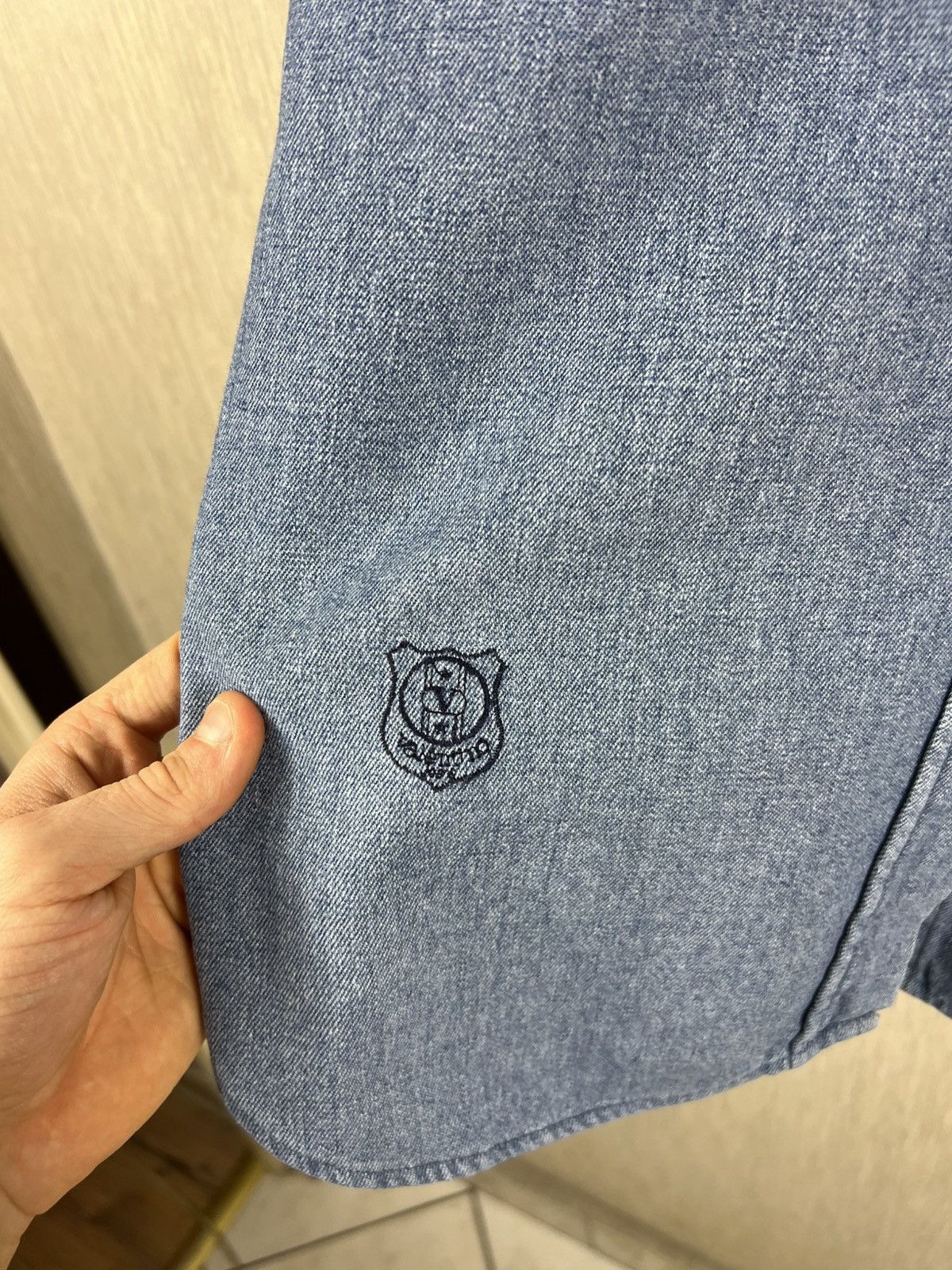 Valentino Vintage 90s Valentino Garavani classic pocket flannel shirt Size M / US 6-8 / IT 42-44 - 10 Thumbnail