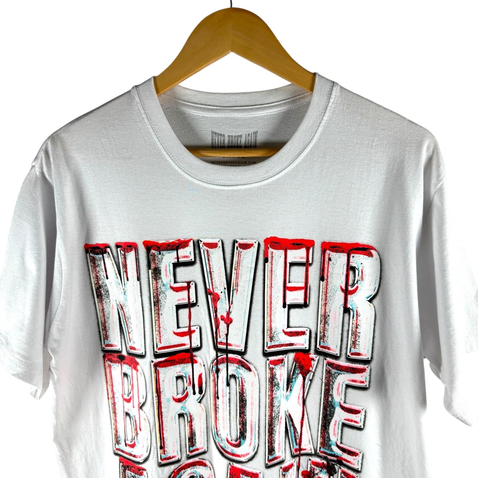 Other Never Broke Again Blood Dripped Logo T-shirt Mens L - Punk Size US L / EU 52-54 / 3 - 5 Thumbnail