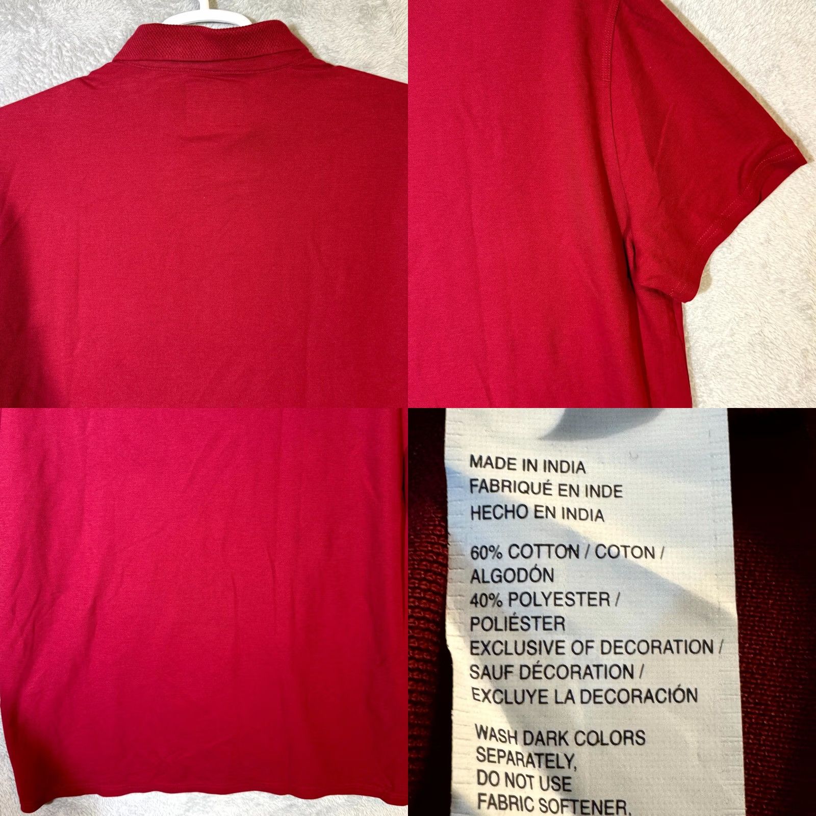 Vintage VINTAGE G.H. Bass & Co. Men’s Polo Shirt 2XL Red Cotton Short Sleeve Golf Polo Shirt Size US XXL / EU 58 / 5 - 9 Thumbnail