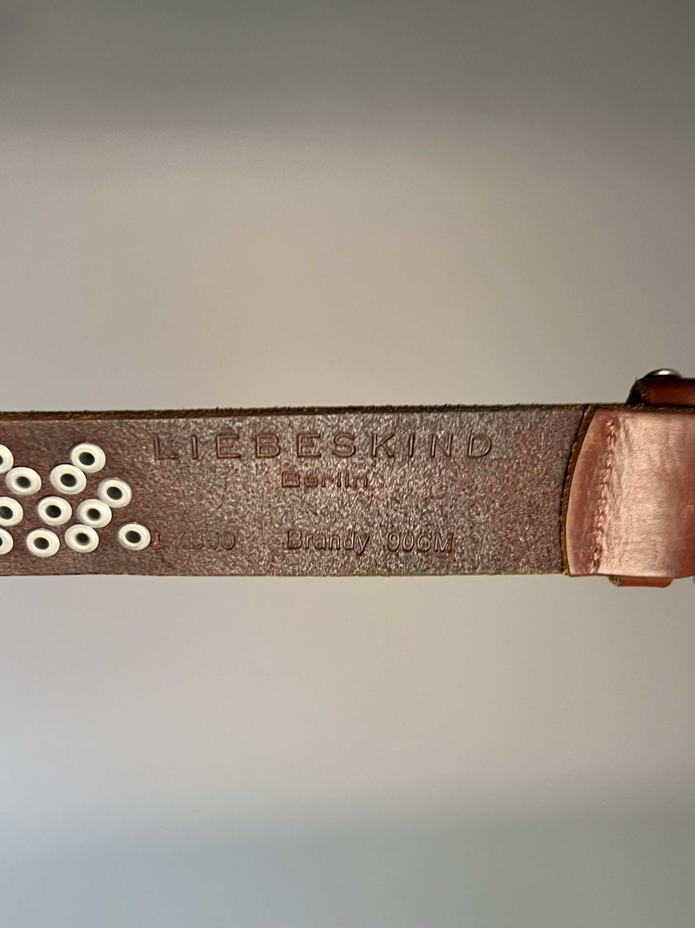 LIEBESKIND BERLIN Liebeskind Leather Studded Belt Metal Rivets BB Simon Style Size ONE SIZE - 8 Thumbnail