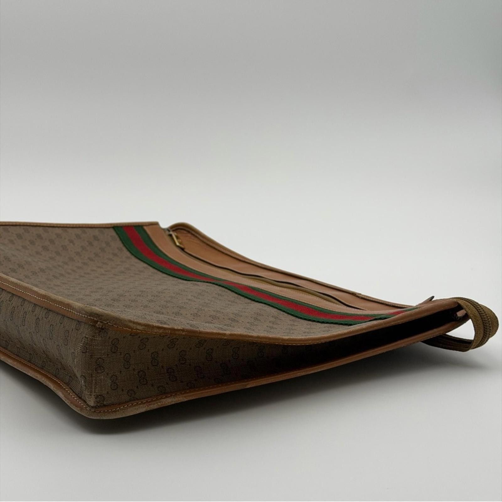 Gucci GUCCI VINTAGE GG CANVAS WEB PORTFOLIO CLUTCH Size ONE SIZE - 4 Thumbnail