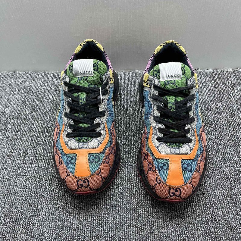 Gucci Gucci Rhyton Multicolour Canvas Low-top Sneakers - Size US 9.5 / EU 42-43 - 2 Thumbnail