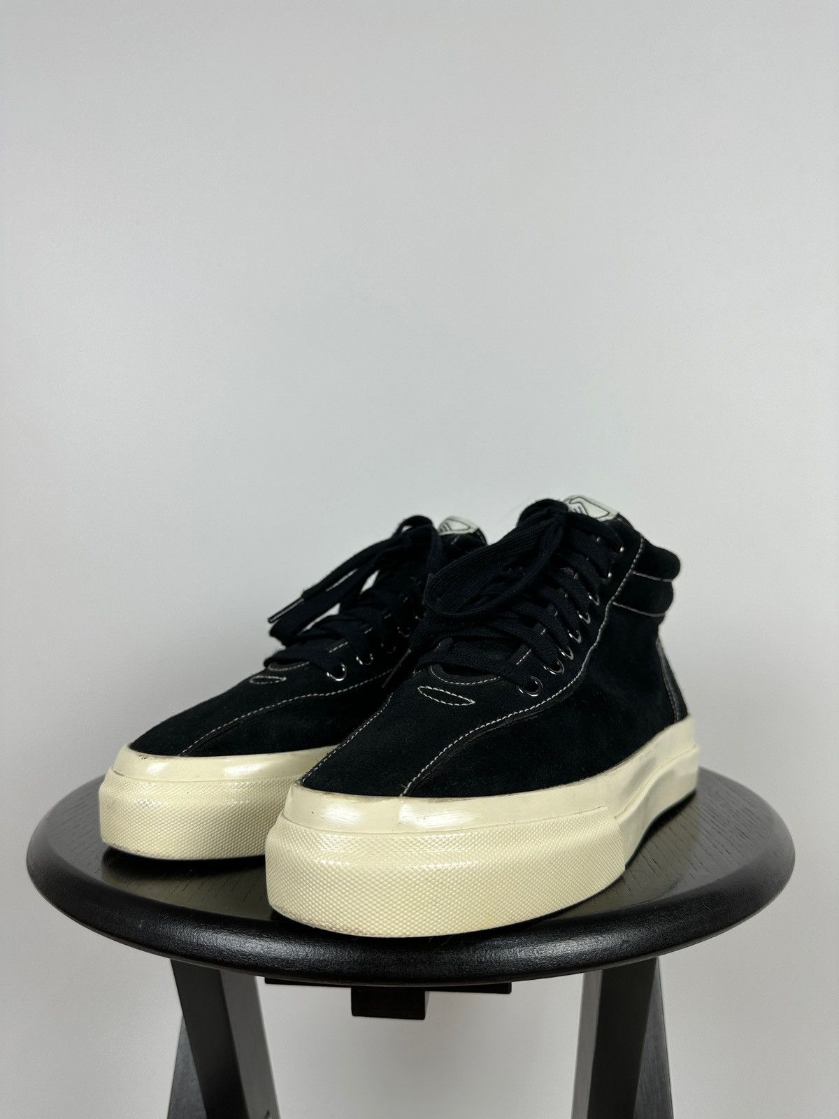 Stepney Workers Club Stepney Workers Club Black Suede Hi-Top Sneakers Size US 7 / EU 40 - 10 Thumbnail