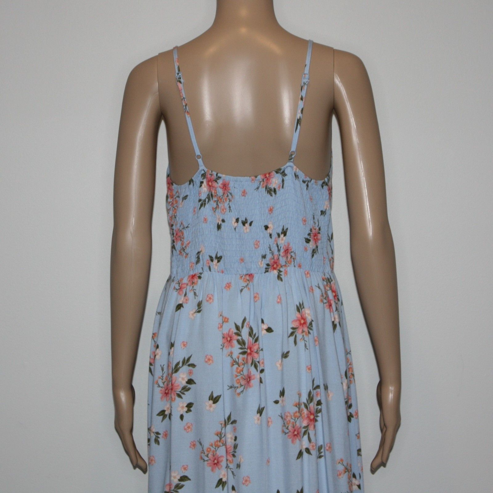 Other Ever After Light Blue Floral Maxi Dress with Side Slit Size L / US 10 / IT 46 - 6 Thumbnail